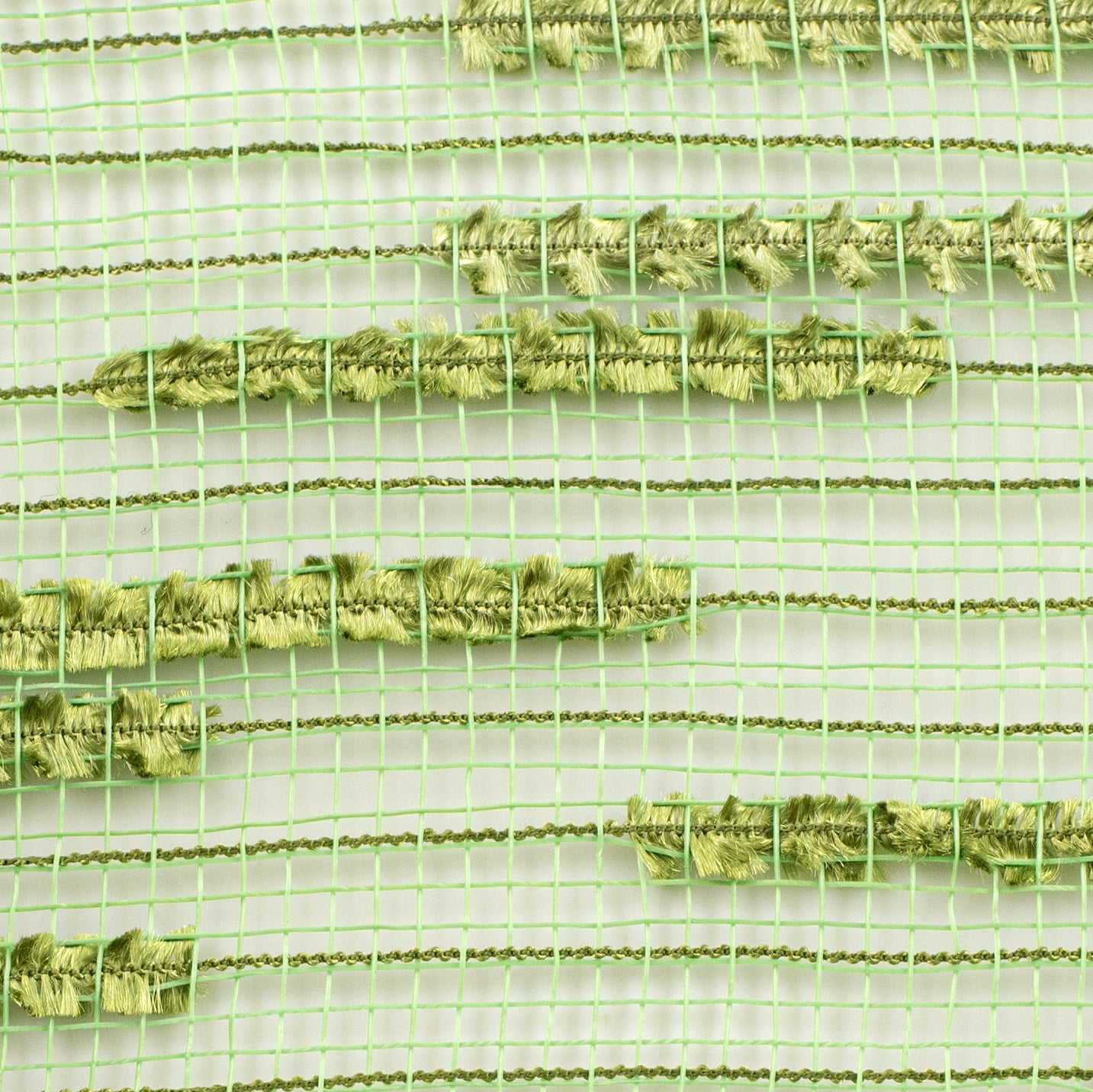10" Random Double Drift Mesh: Lime Green detail photo 3