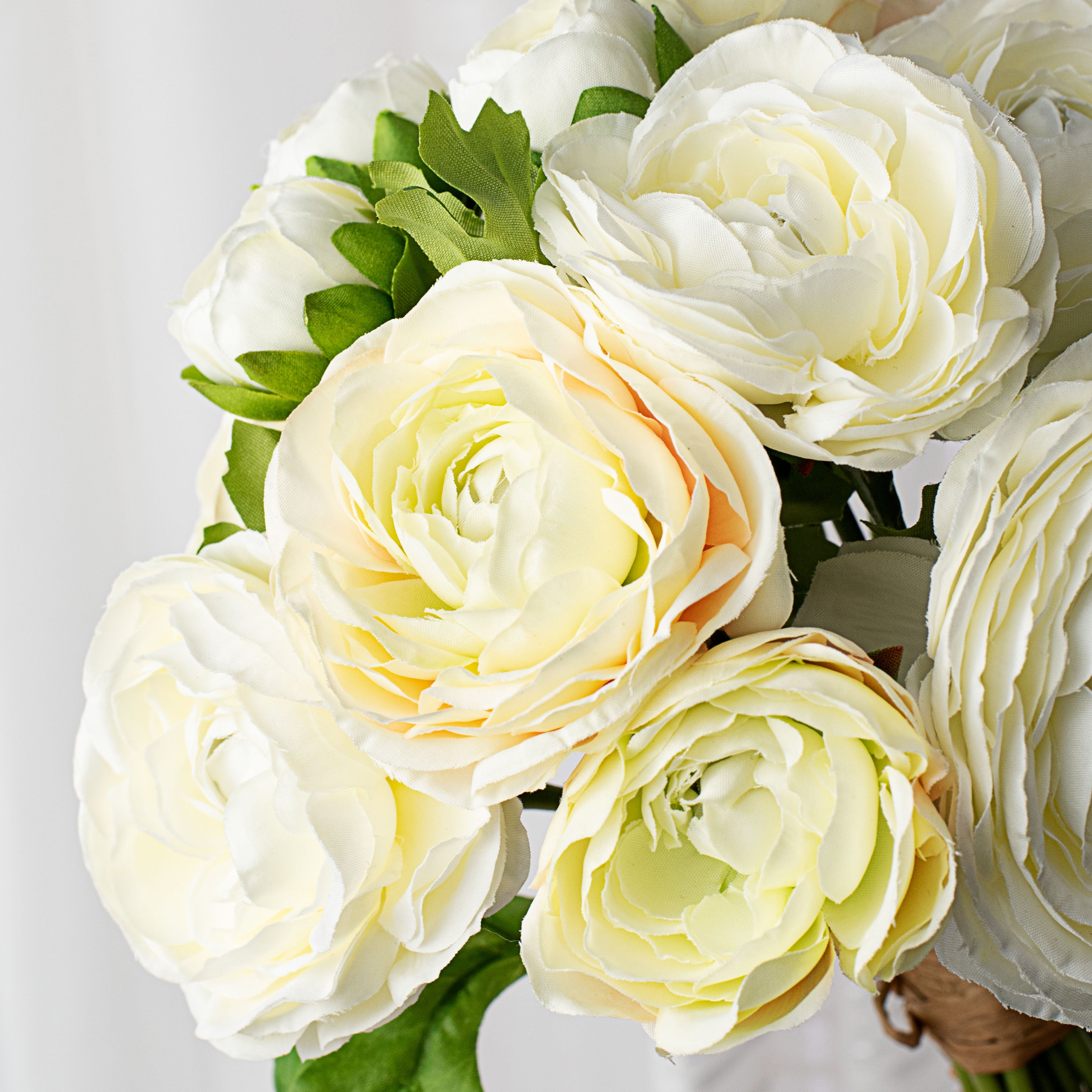14" Ranunculus Bundle: Cream Lifestyle Photo