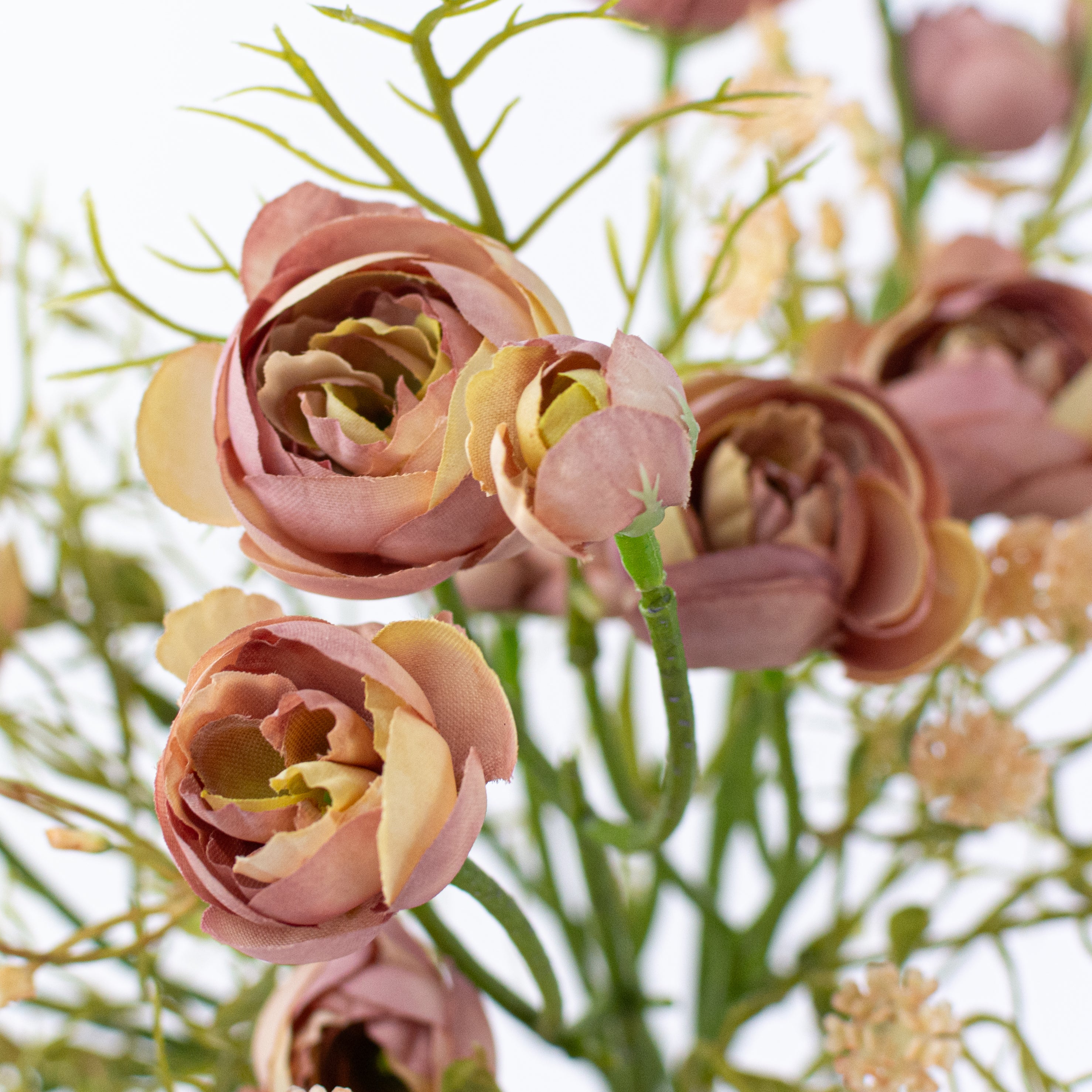 14" Ranunculus Bundle: Mauve Lifestyle Photo