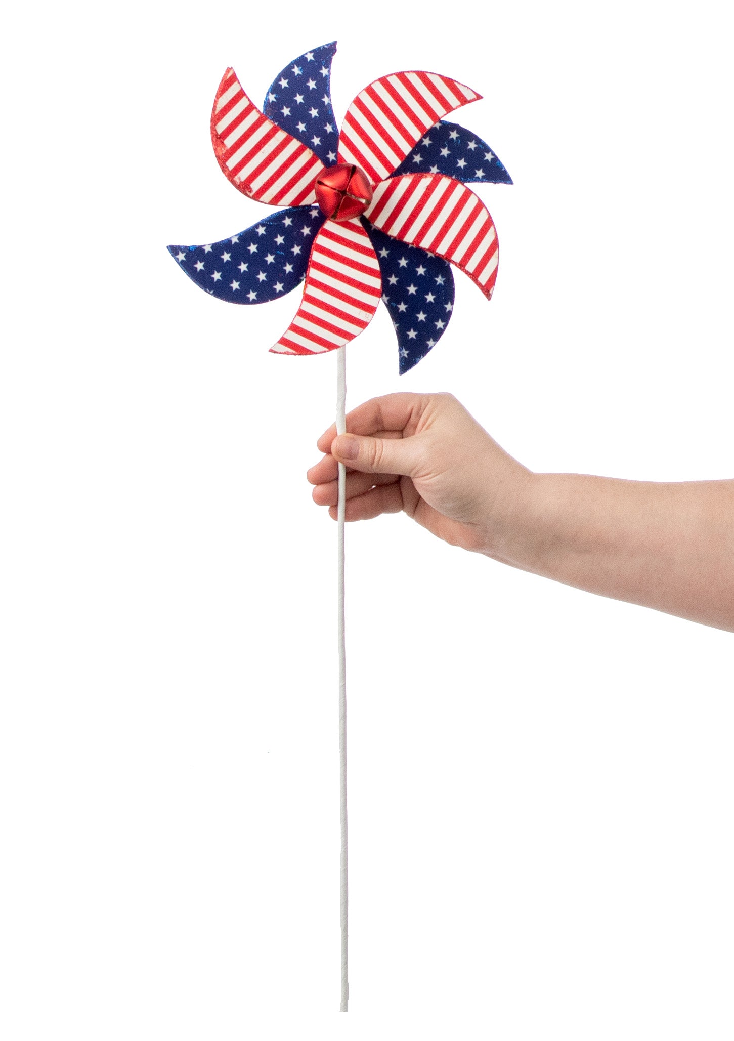 23" Red, White & Blue Pinwheel Spray detail photo 3