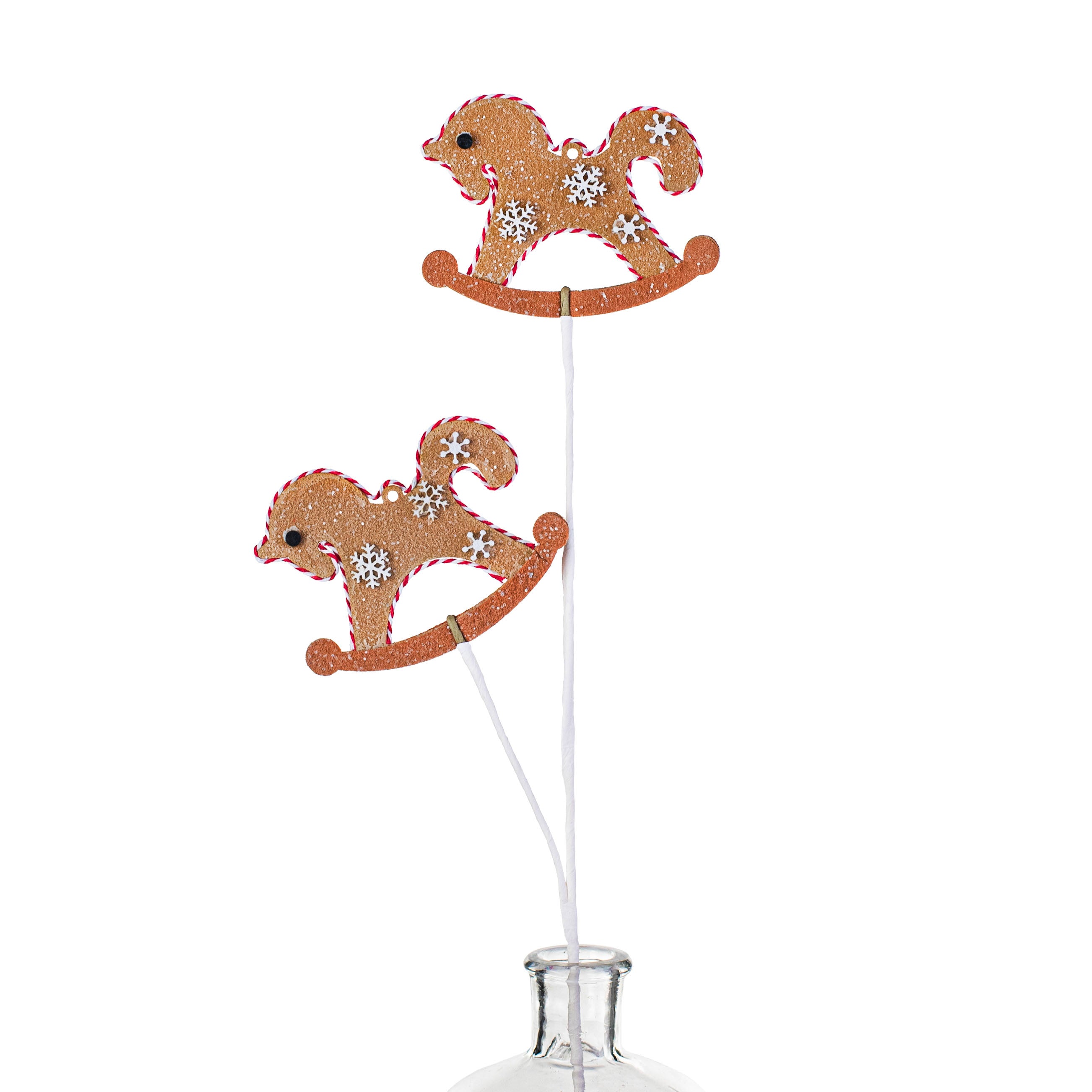 26" Rocking Horse Gingerbread Cookie Spray Item Number: 85601BN