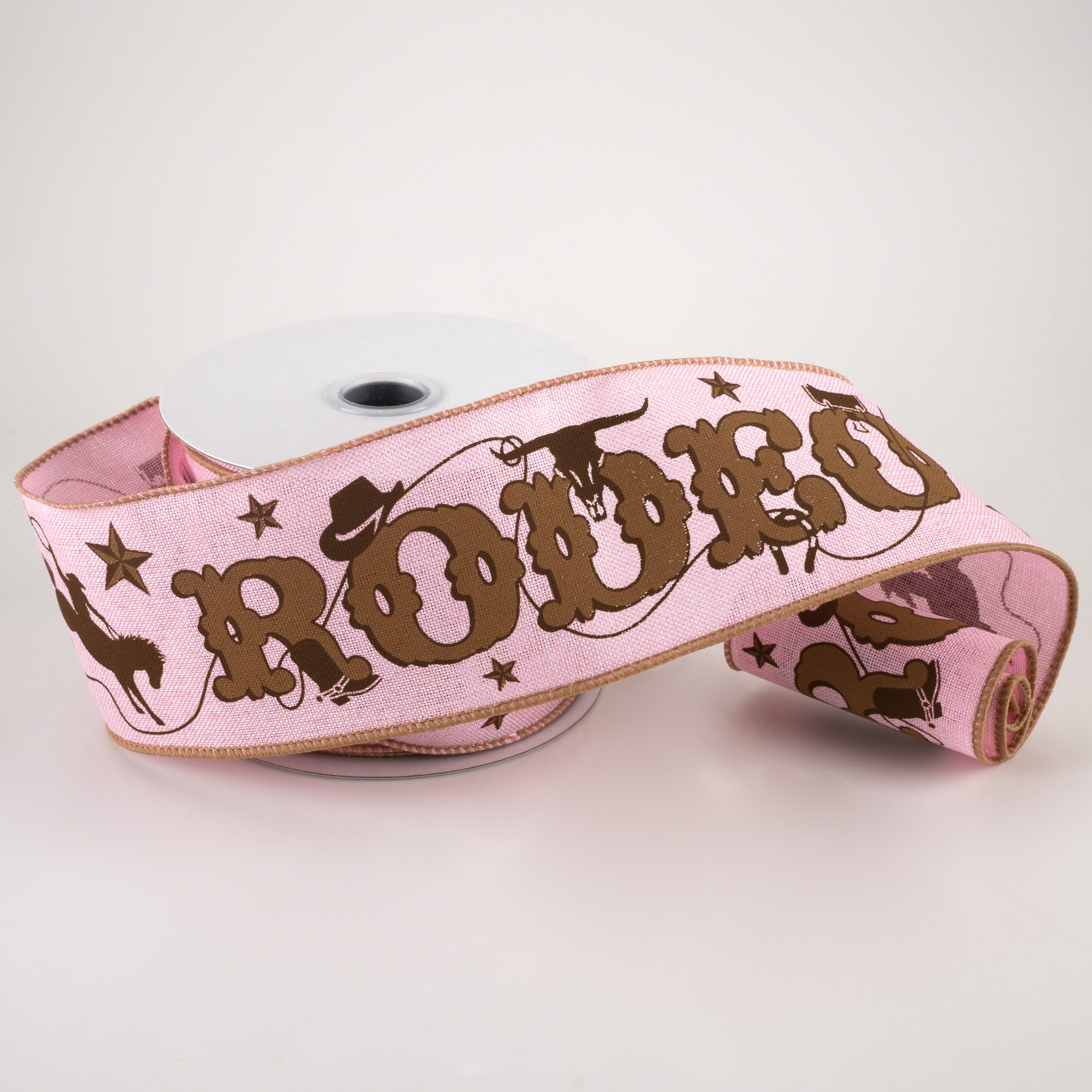 2.5" Rodeo Western Ribbon: Light Pink (10 Yards) Lifestyle Photo