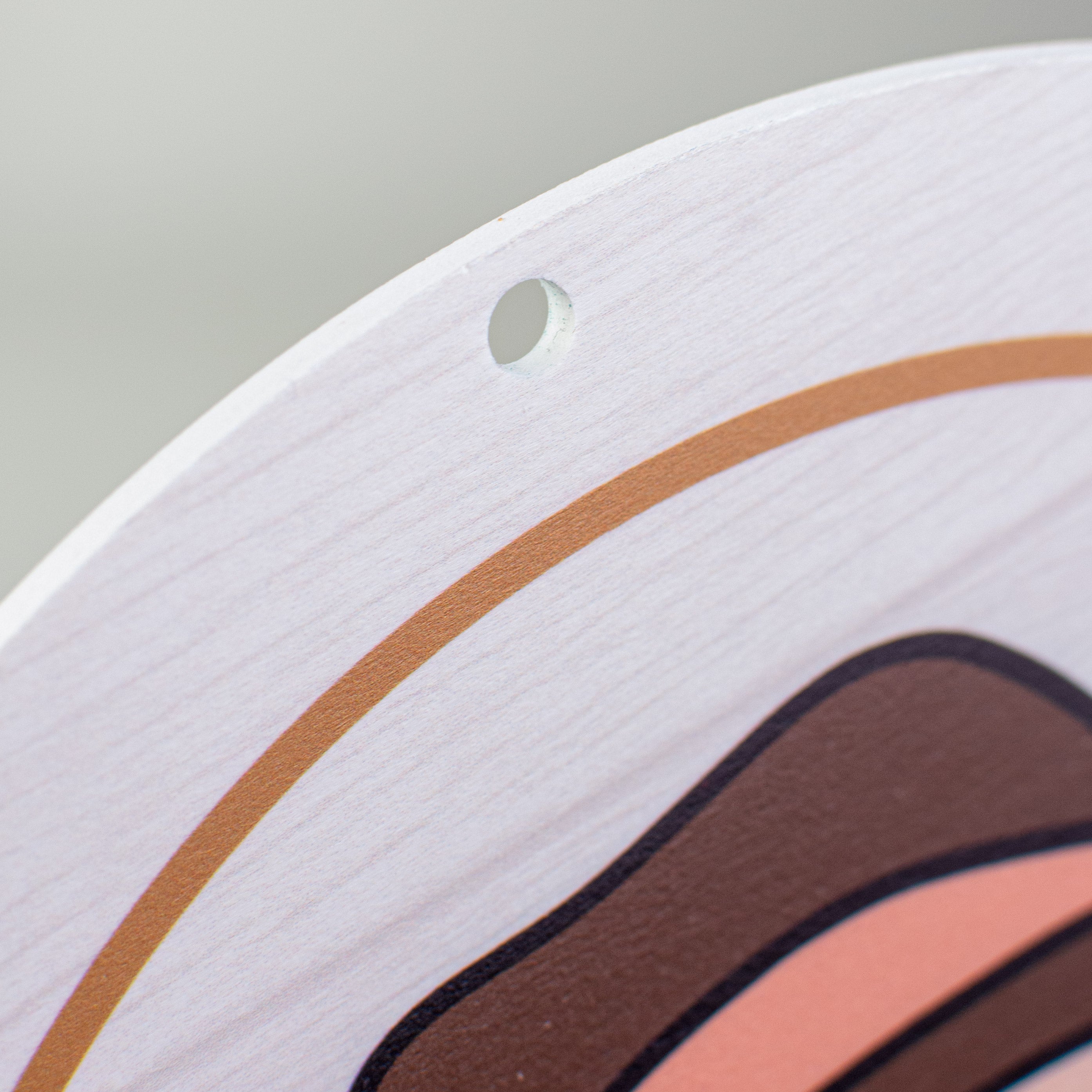 8.5" Round Waterproof Sign: Hay Y'all Scarecrow detail photo 3
