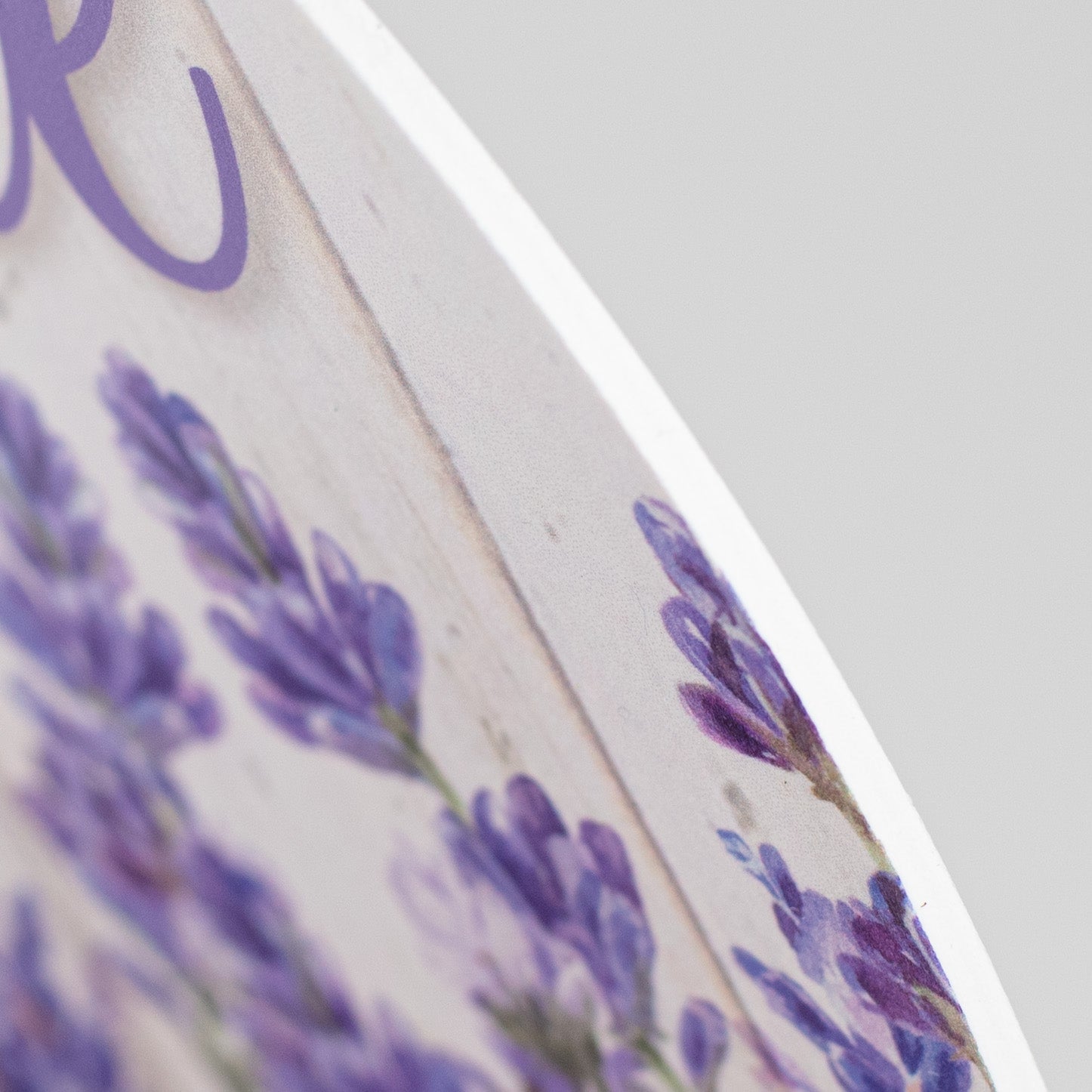9.4" Round Waterproof Sign: Welcome Lavender detail photo 3
