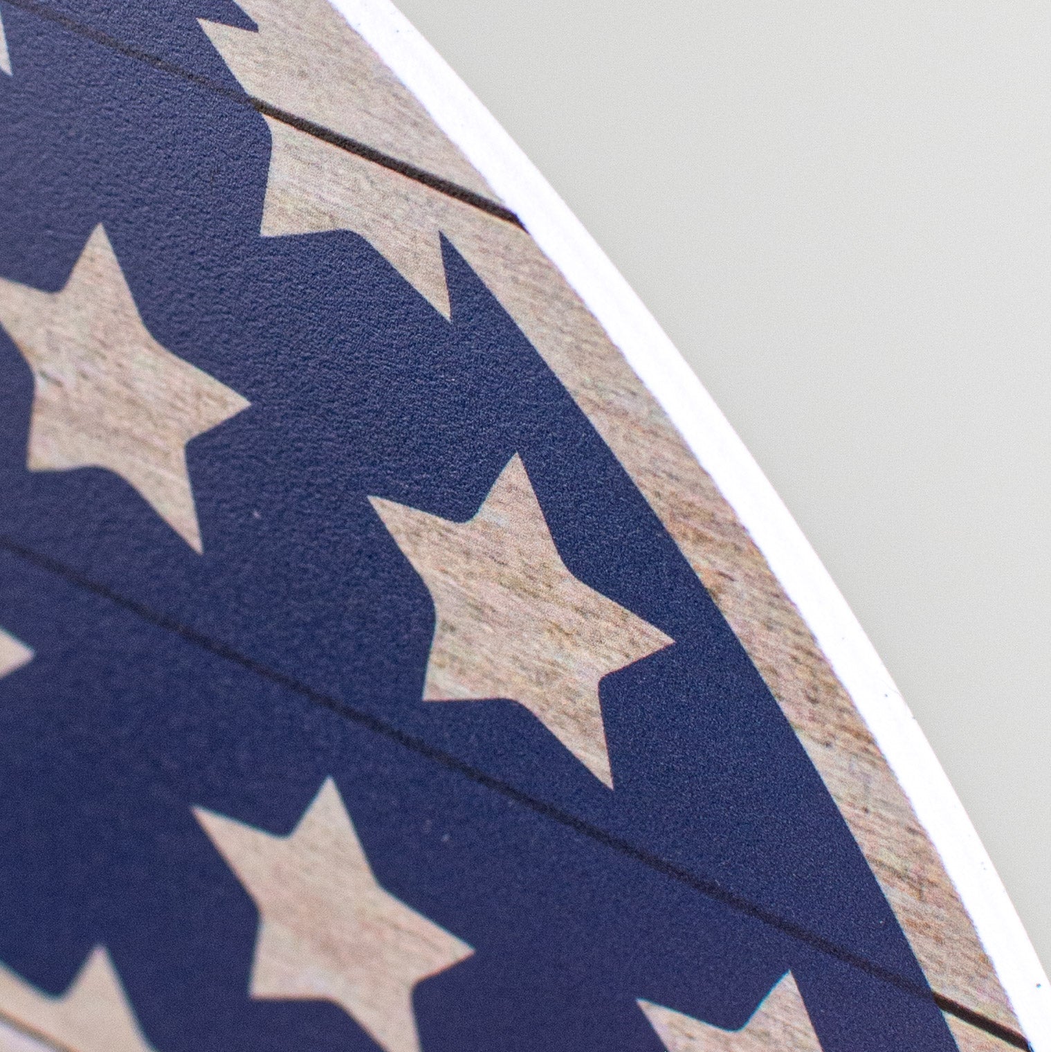 9.4" Round Waterproof Sign: Welcome USA Flag detail photo 3