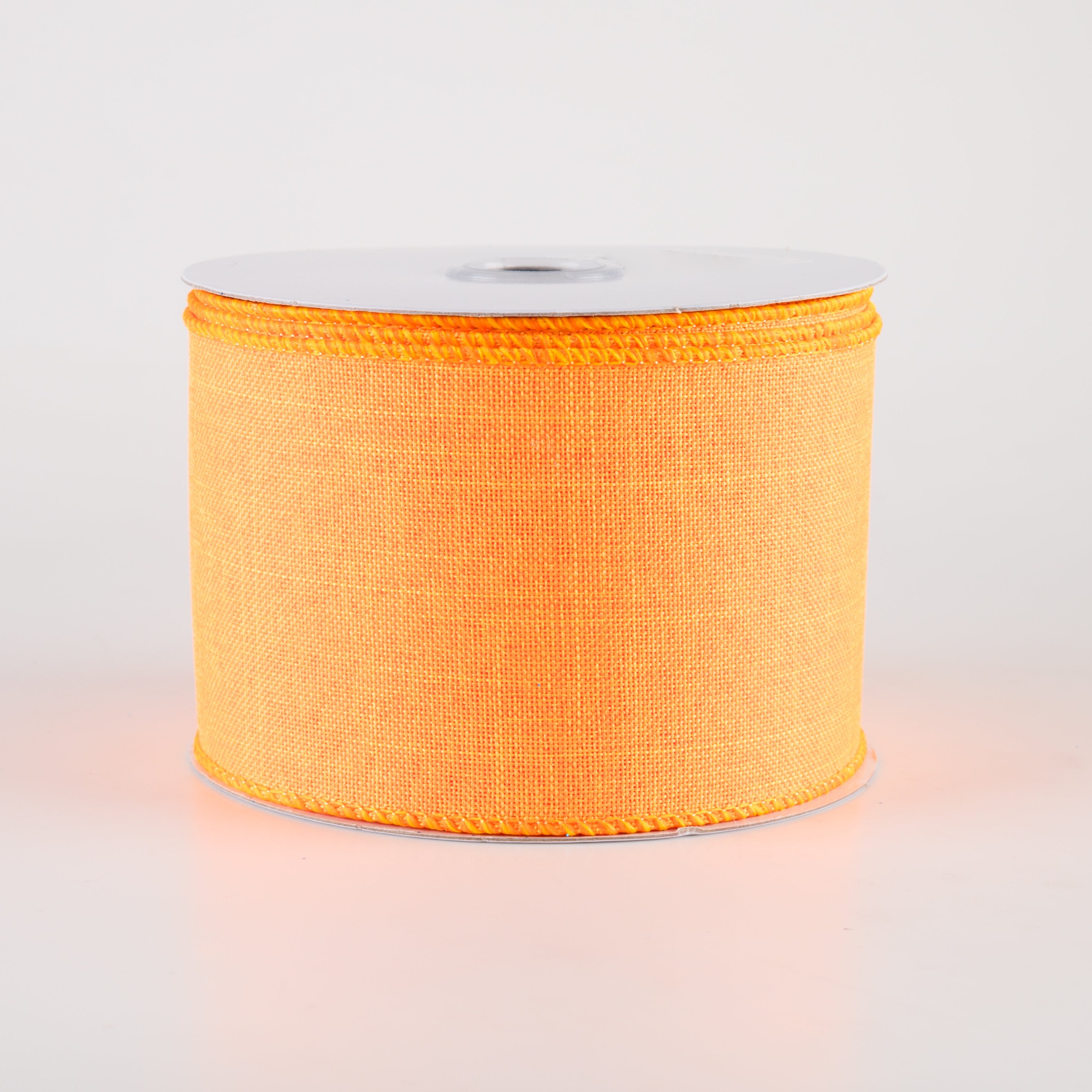 2.5" Royal Canvas Ribbon: Bright Orange (10 Yards)