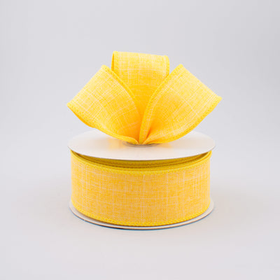 1.5" Royal Canvas Ribbon: Dark Yellow (10 Yards) Lifestyle Photo