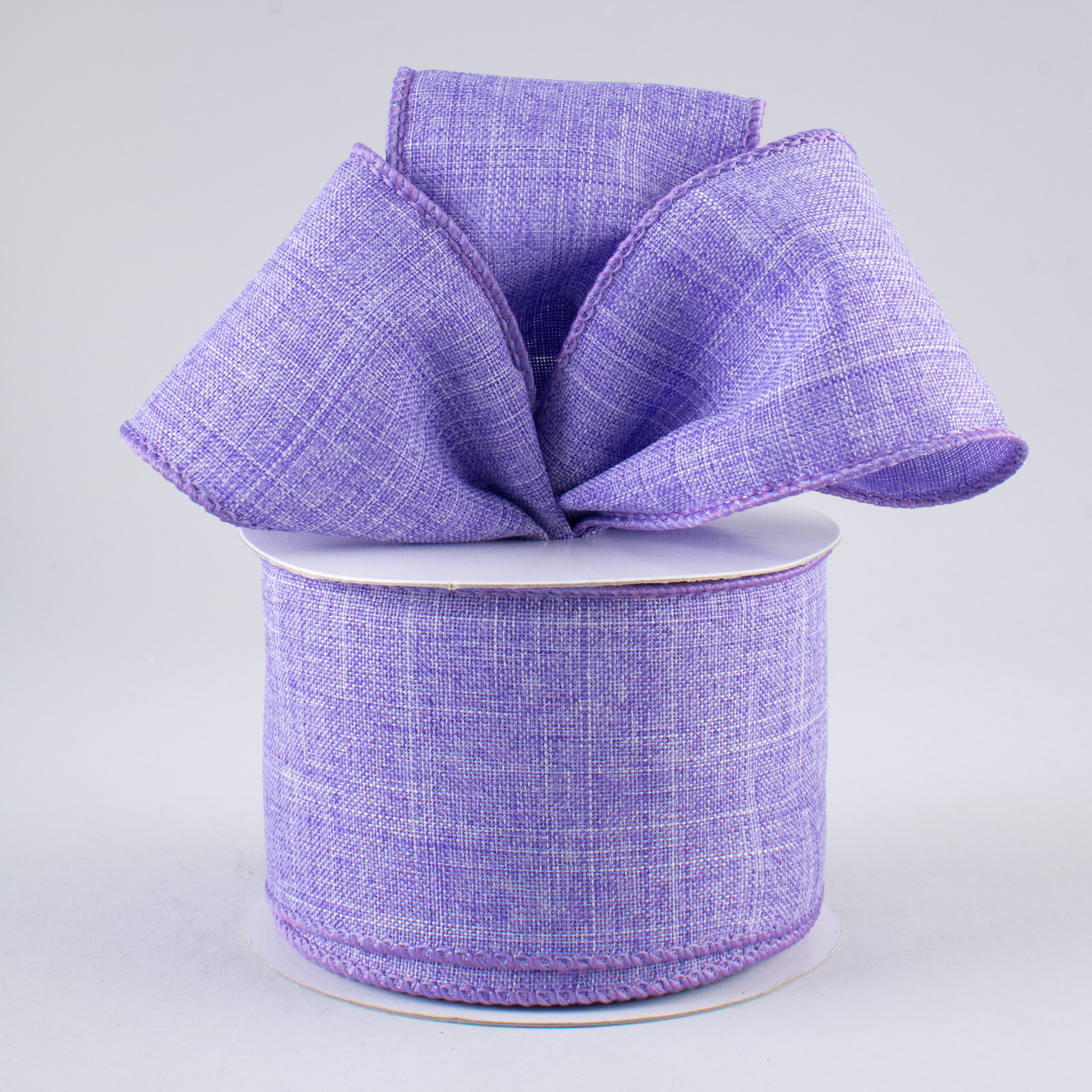 2.5" Royal Canvas Ribbon: Lavender (10 Yards) Lifestyle Photo