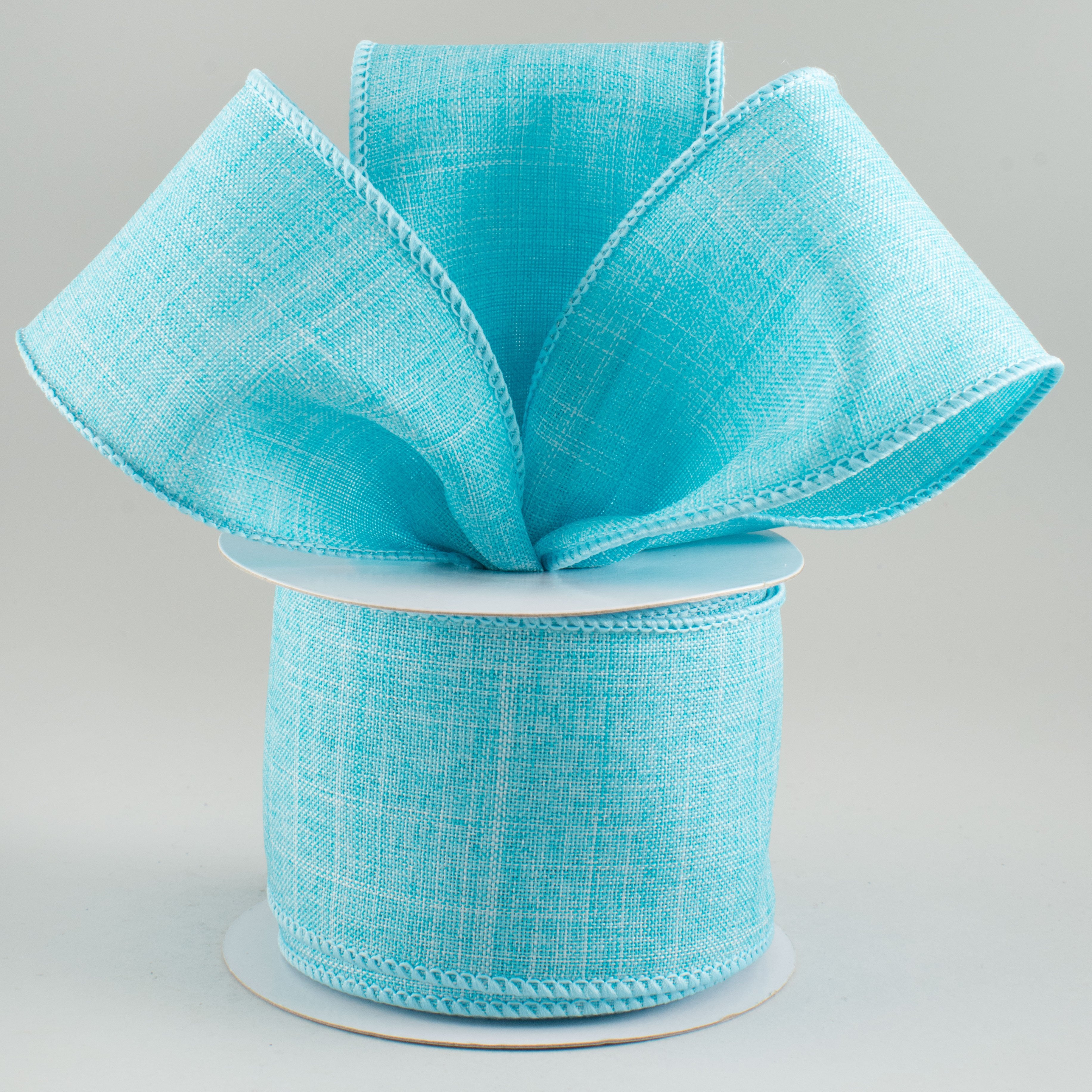 2.5" Royal Canvas Ribbon: Light Blue (10 Yards) Lifestyle Photo
