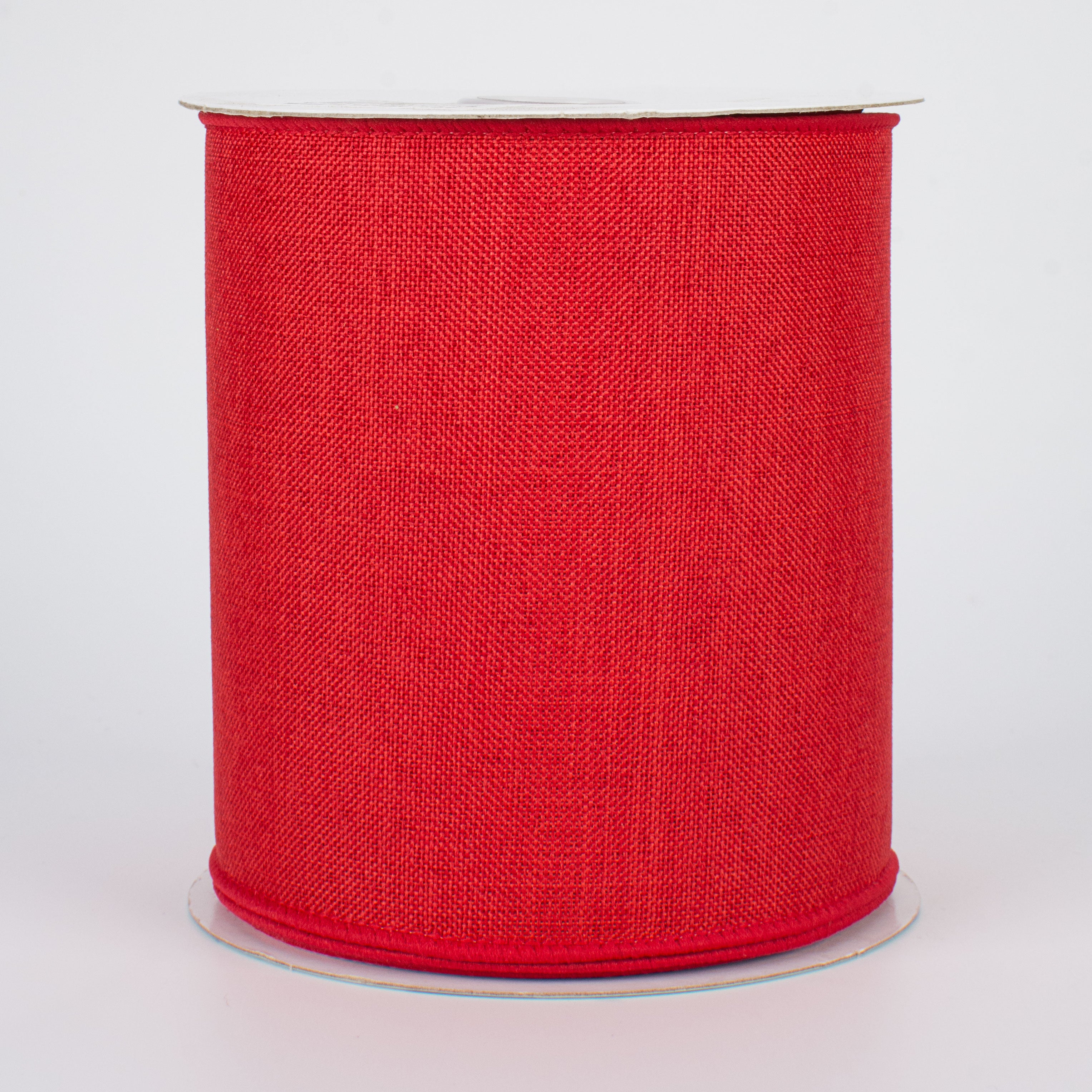 4" Royal Canvas Ribbon: Red (10 Yards)