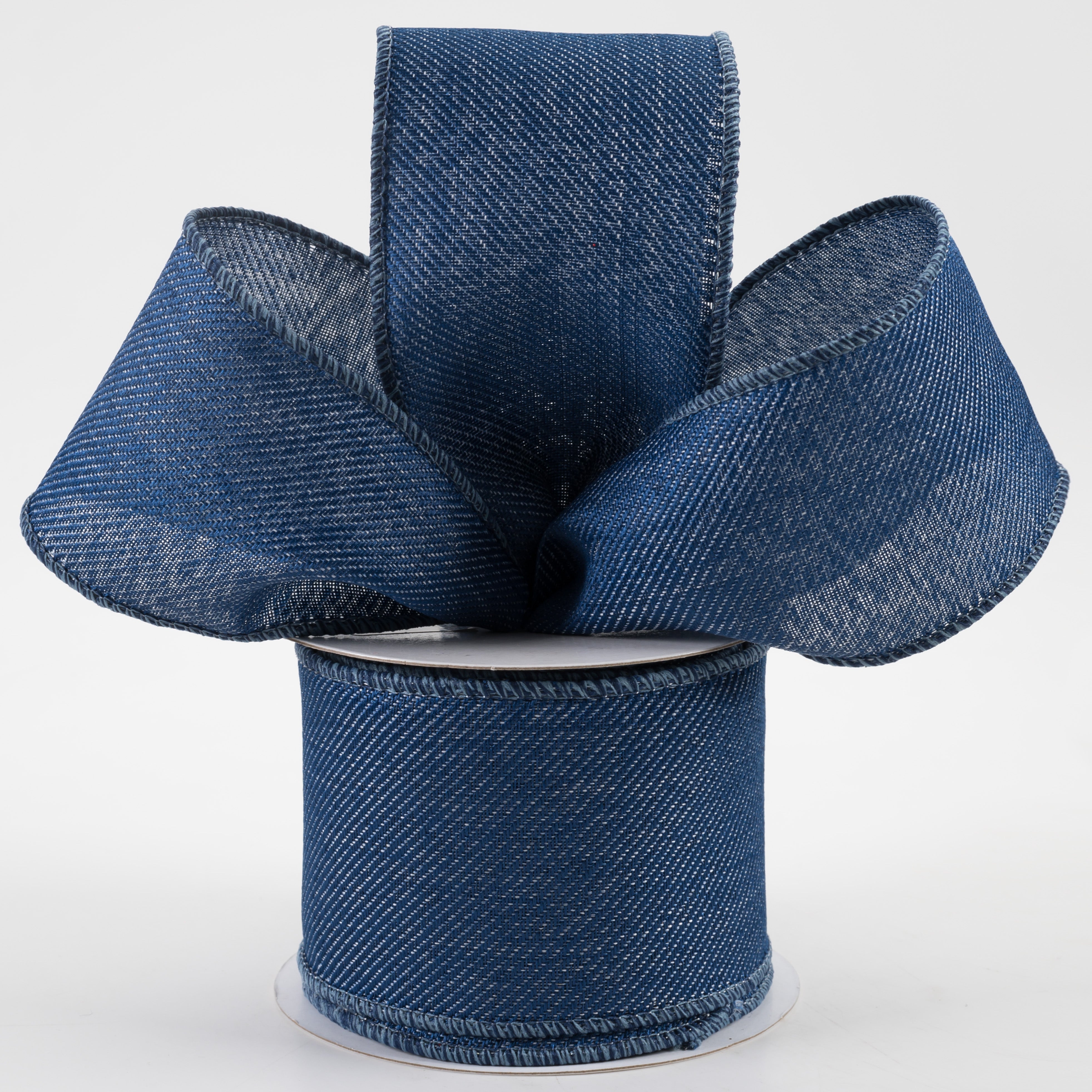 2.5" Royal Denim Ribbon: Blue Jean (10 Yards) Lifestyle Photo