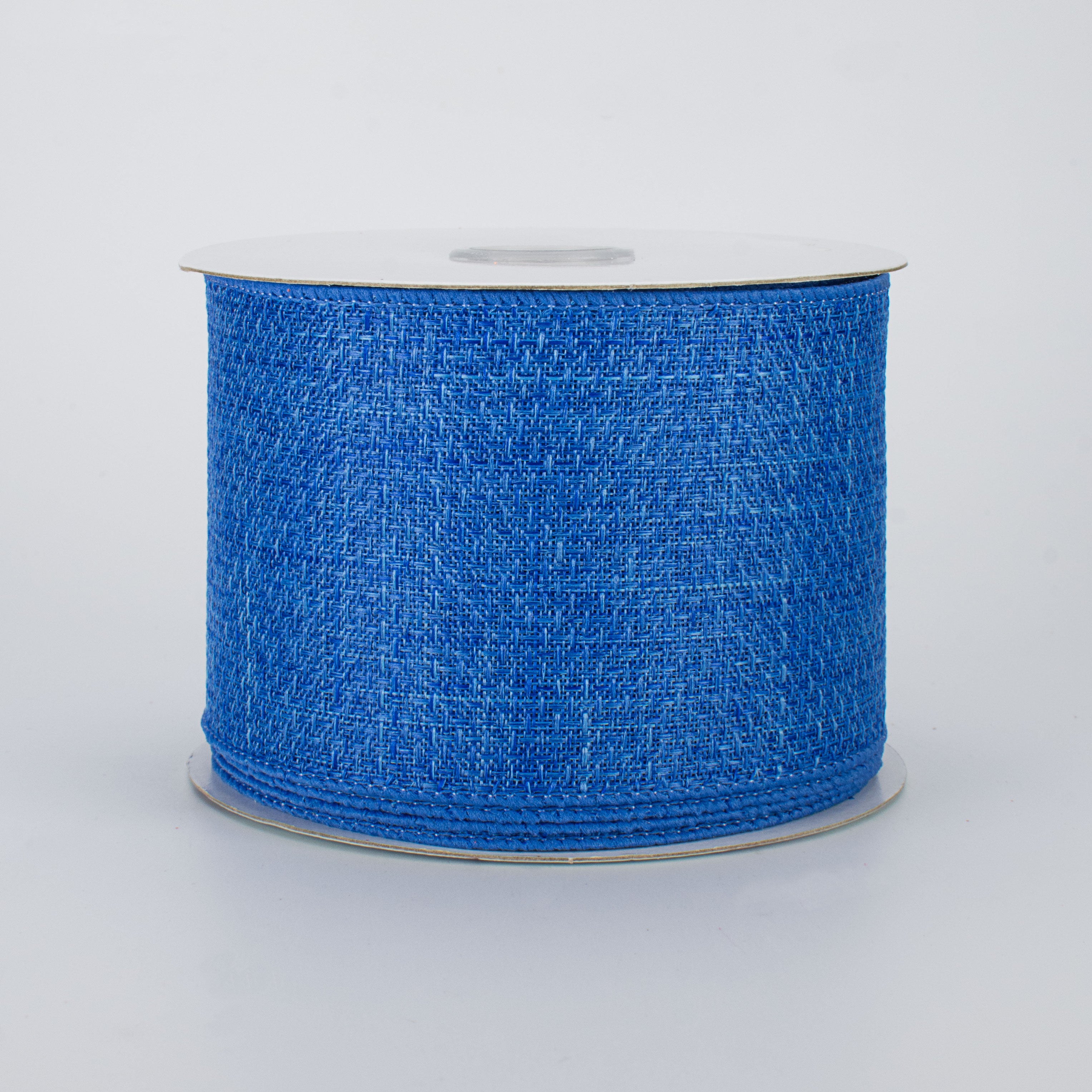 2.5" Royal Faux Burlap Ribbon: Royal Blue (10 Yards)