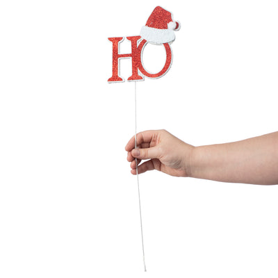 18" Santa Hat Pick: Ho Ho Ho Lifestyle Photo