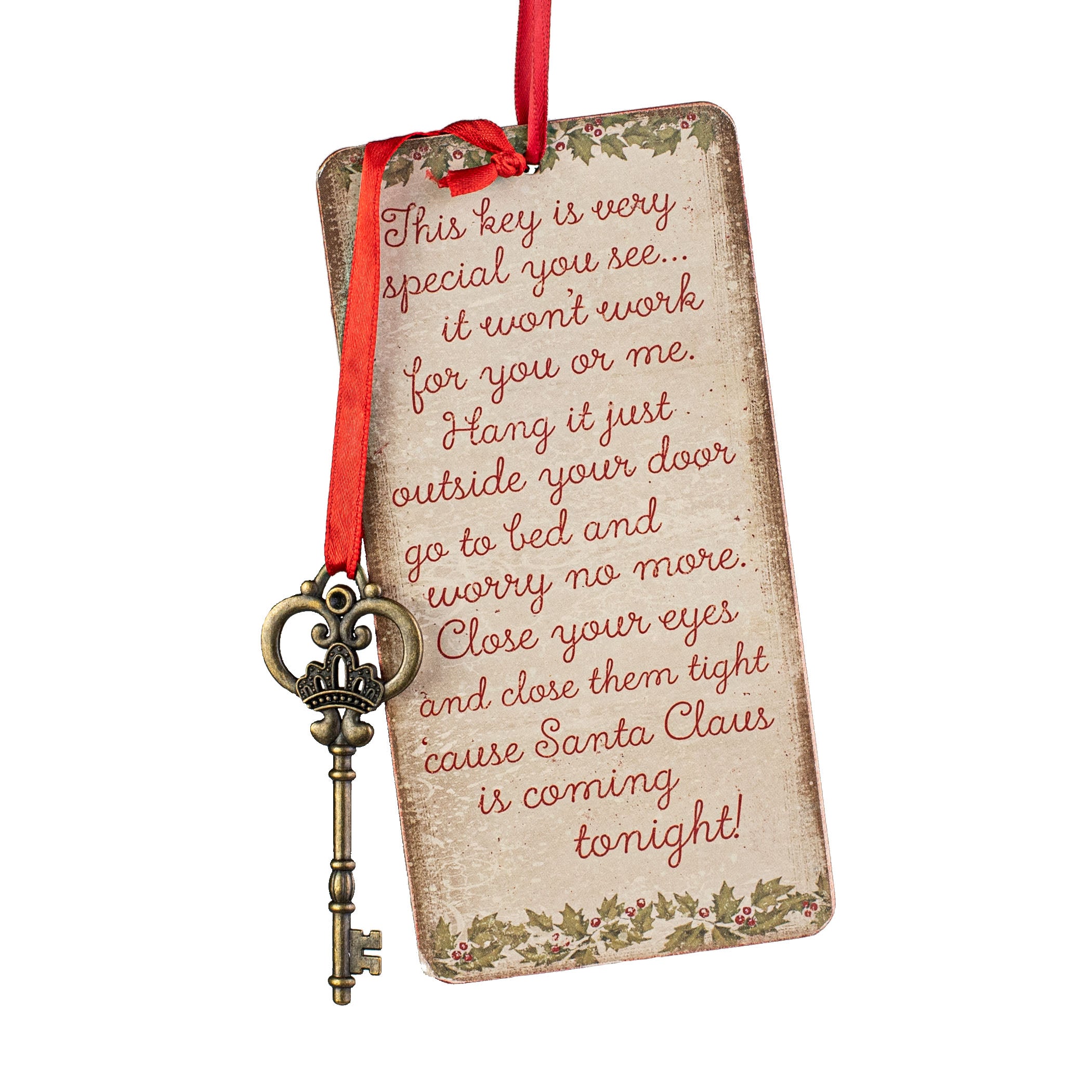 6" Santa Magic Key Ornament Lifestyle Photo