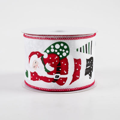 2.5" Santa Presents Modern Tree Ribbon (10 Yards) Item Number: 71334-40-01