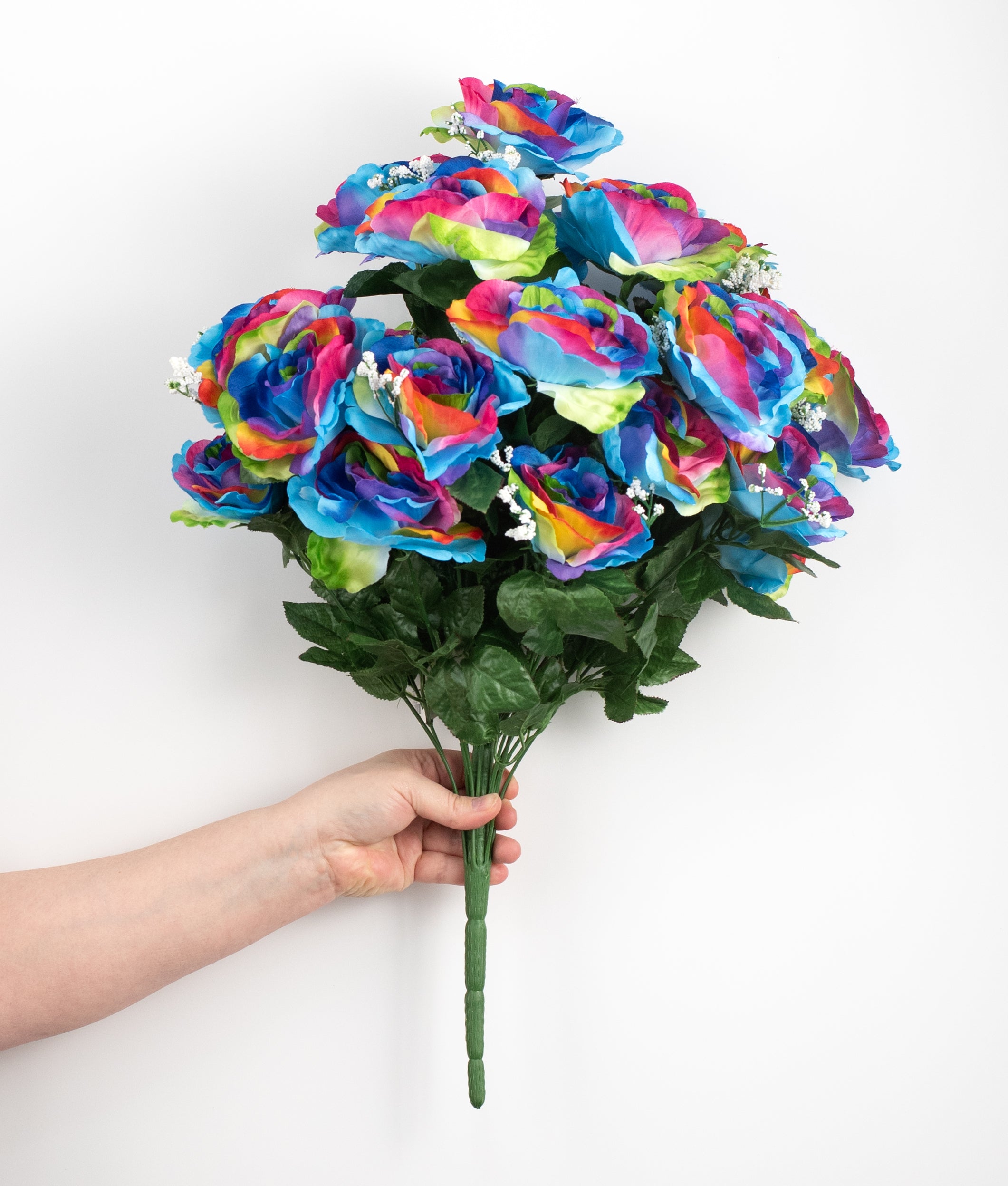 23" Satin Rose with Gypso: Rainbow detail photo 3