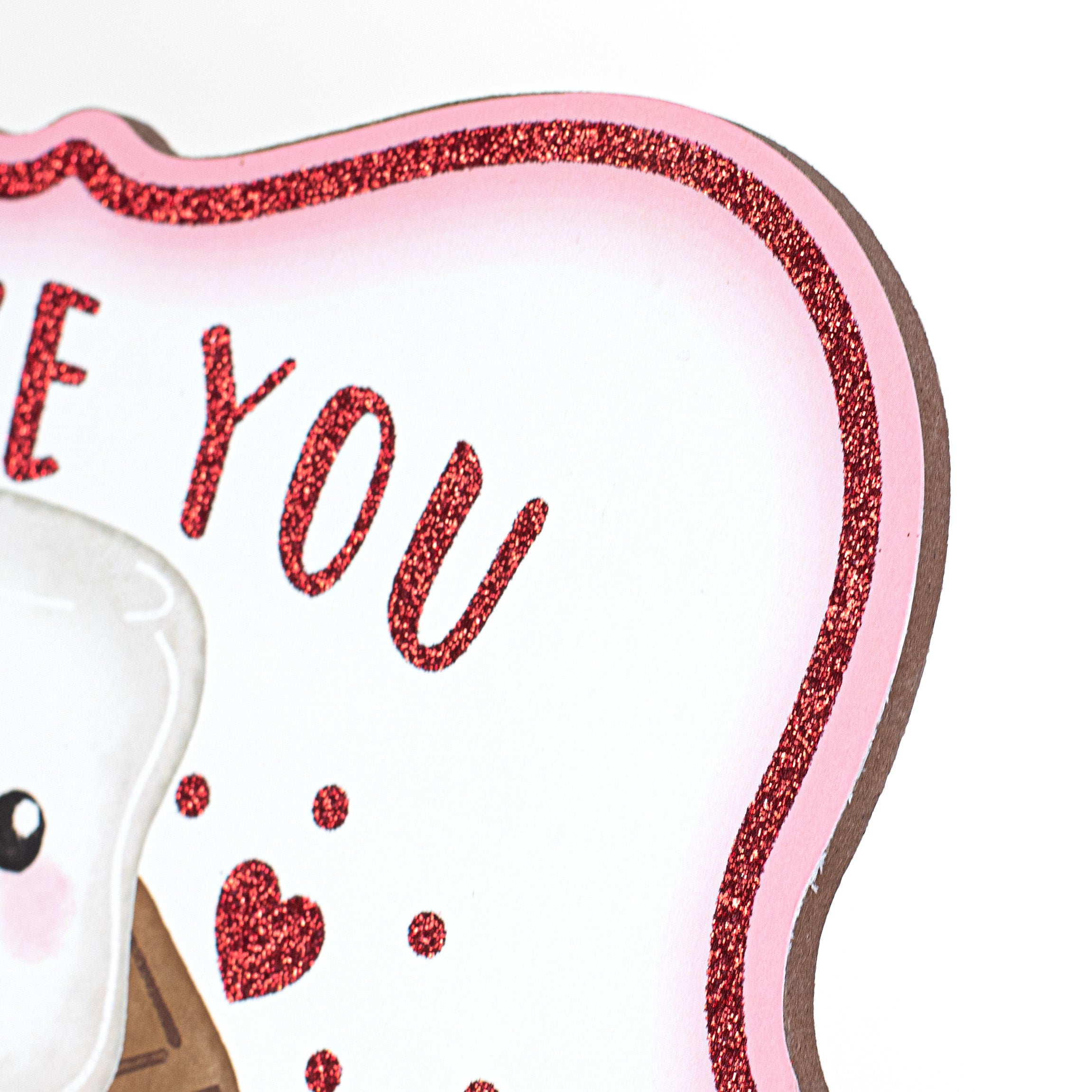 10" Scalloped Wooden Sign: Love You S'more detail photo 3