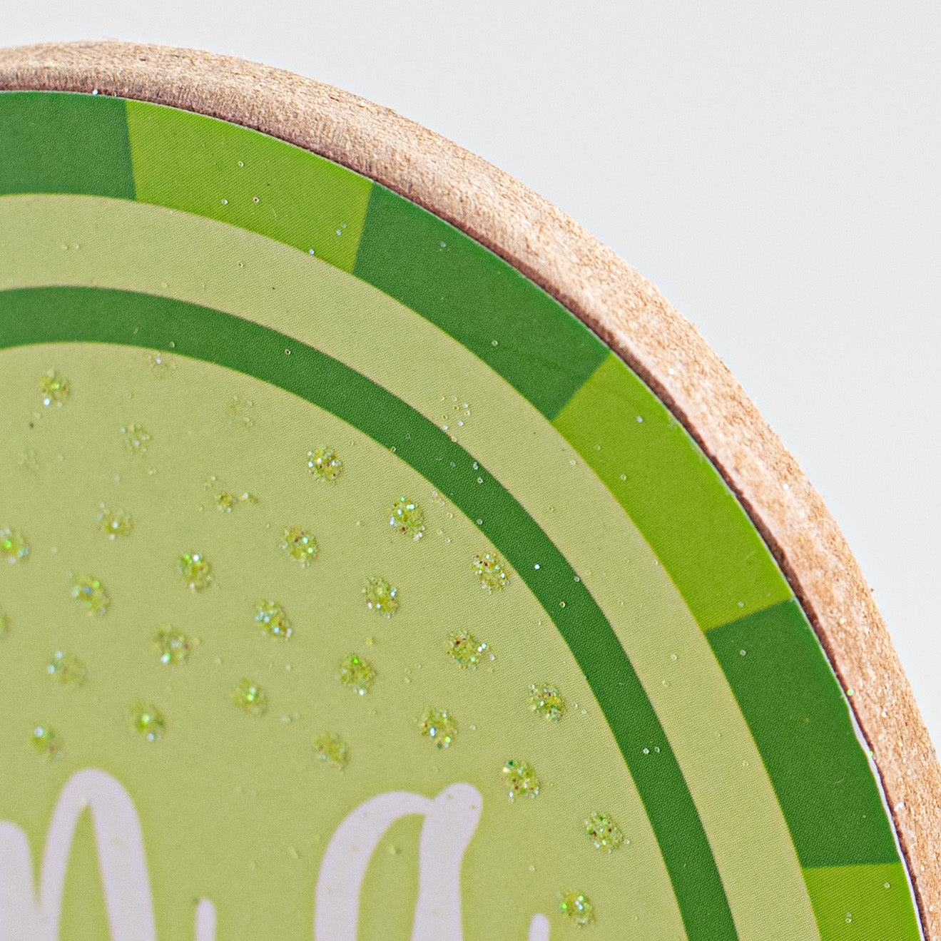 10.5" Scalloped Wooden Sign: You're One in a Melon detail photo 3