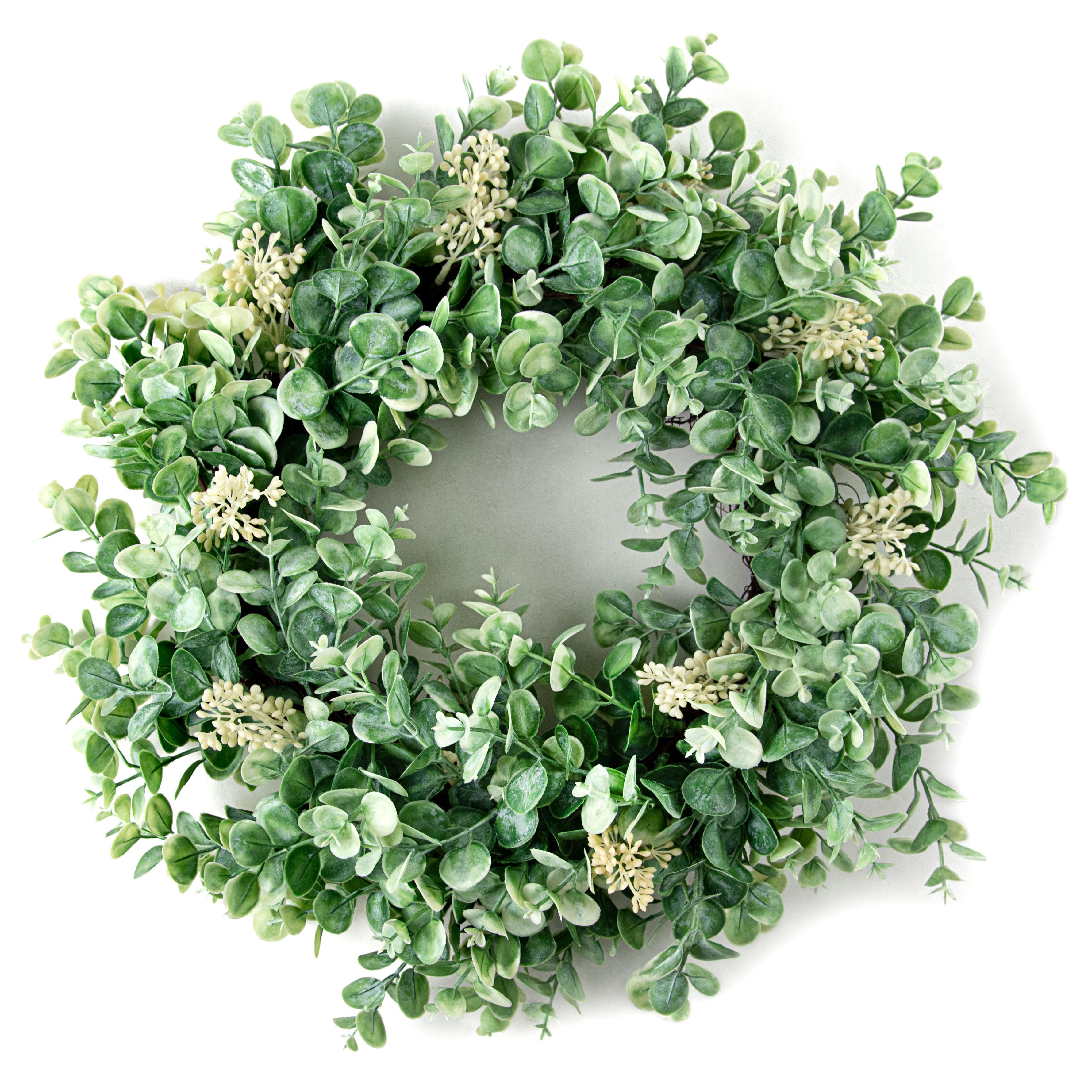 22" Seeded Baby Eucalyptus Twig Wreath Item Number: 27500