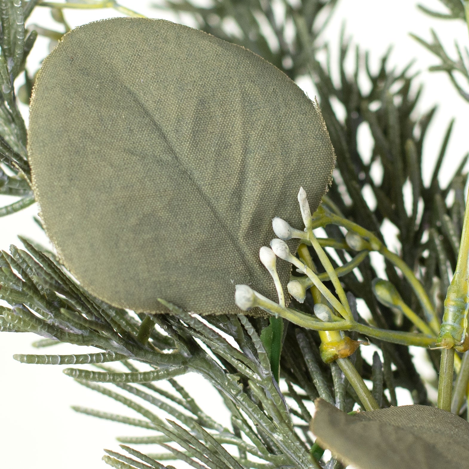 16" Seeded Eucalyptus Mix Pine Pick Lifestyle Photo