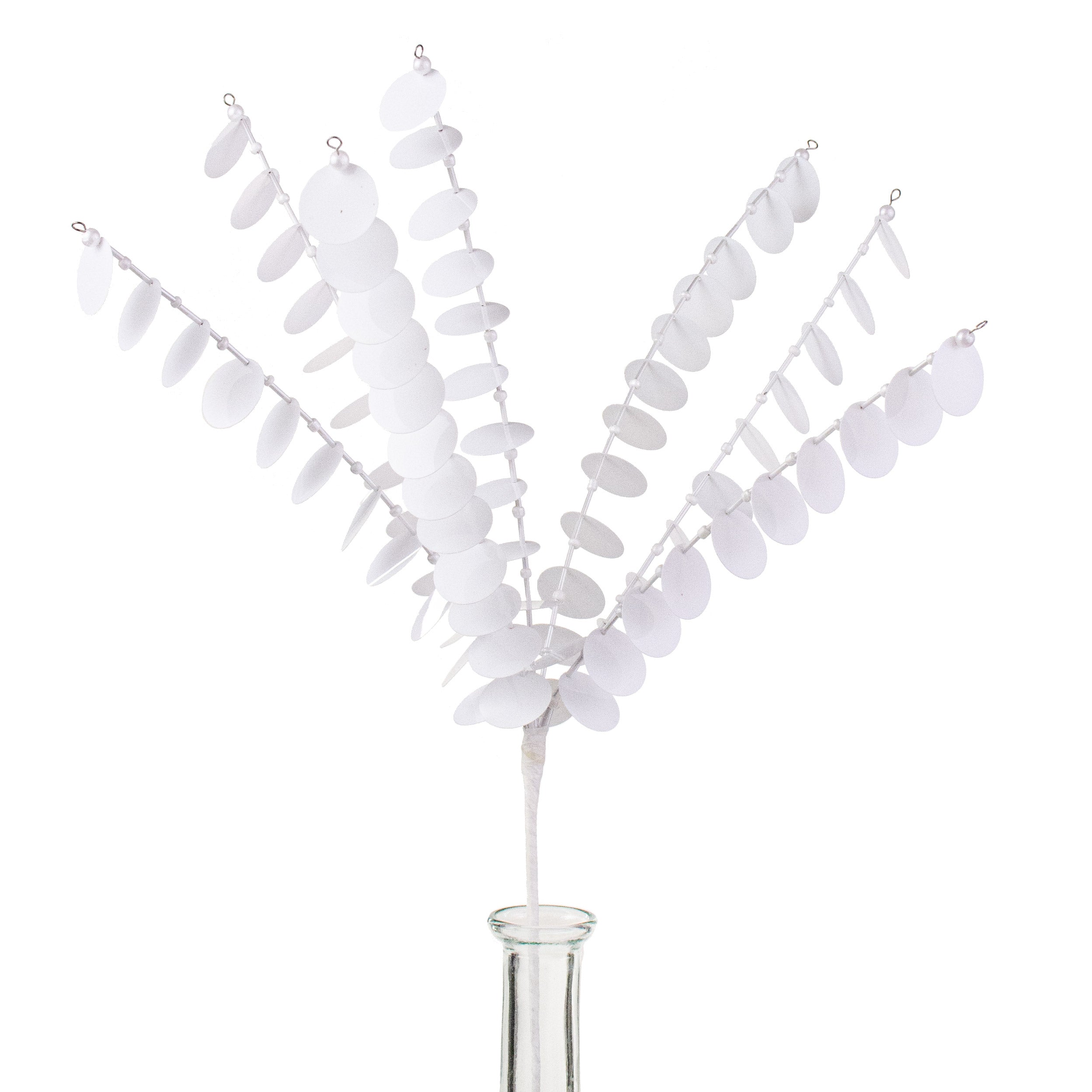 20" Sequin Spray: White Item Number: 125805