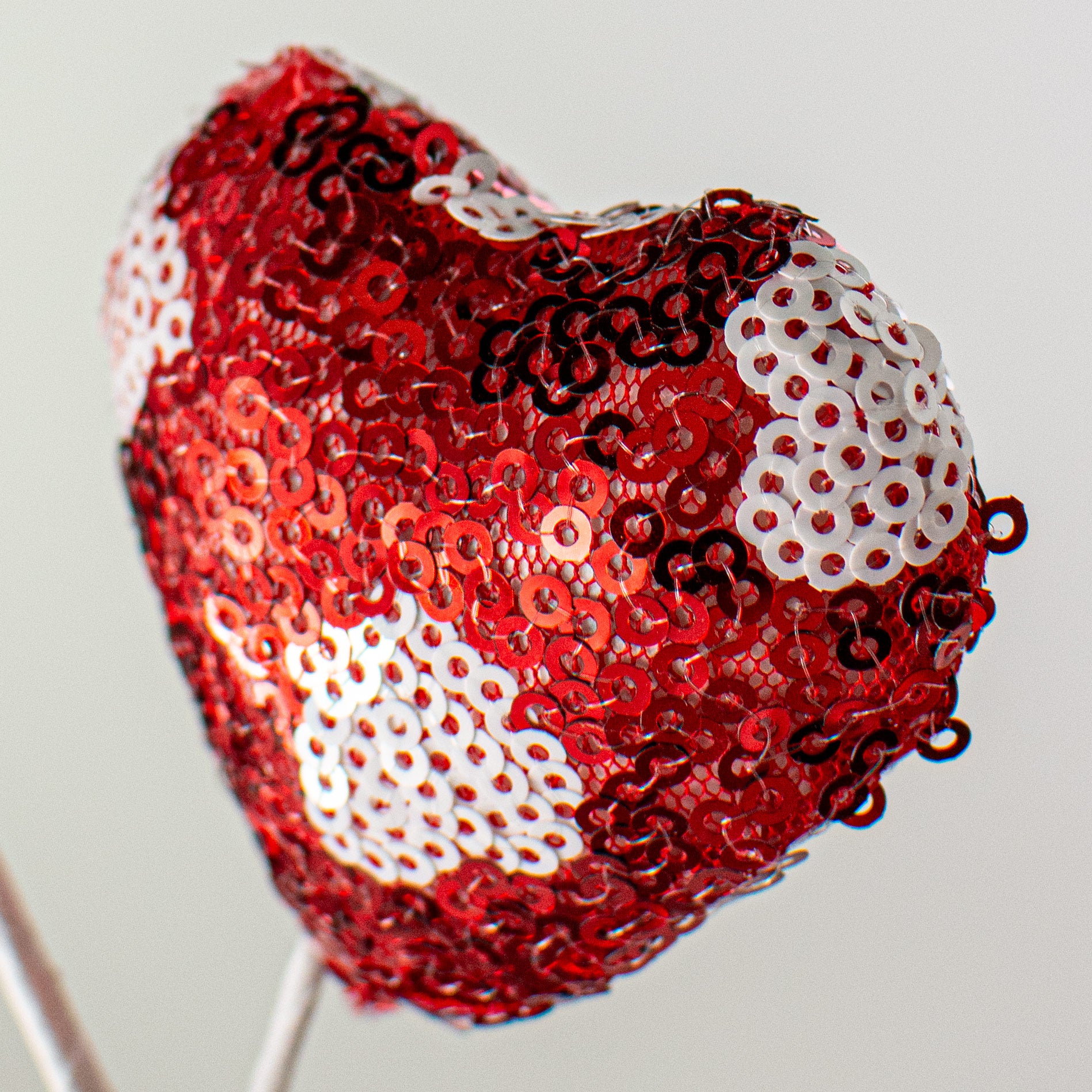 29" Sequin Valentine Heart Spray: Red Lifestyle Photo