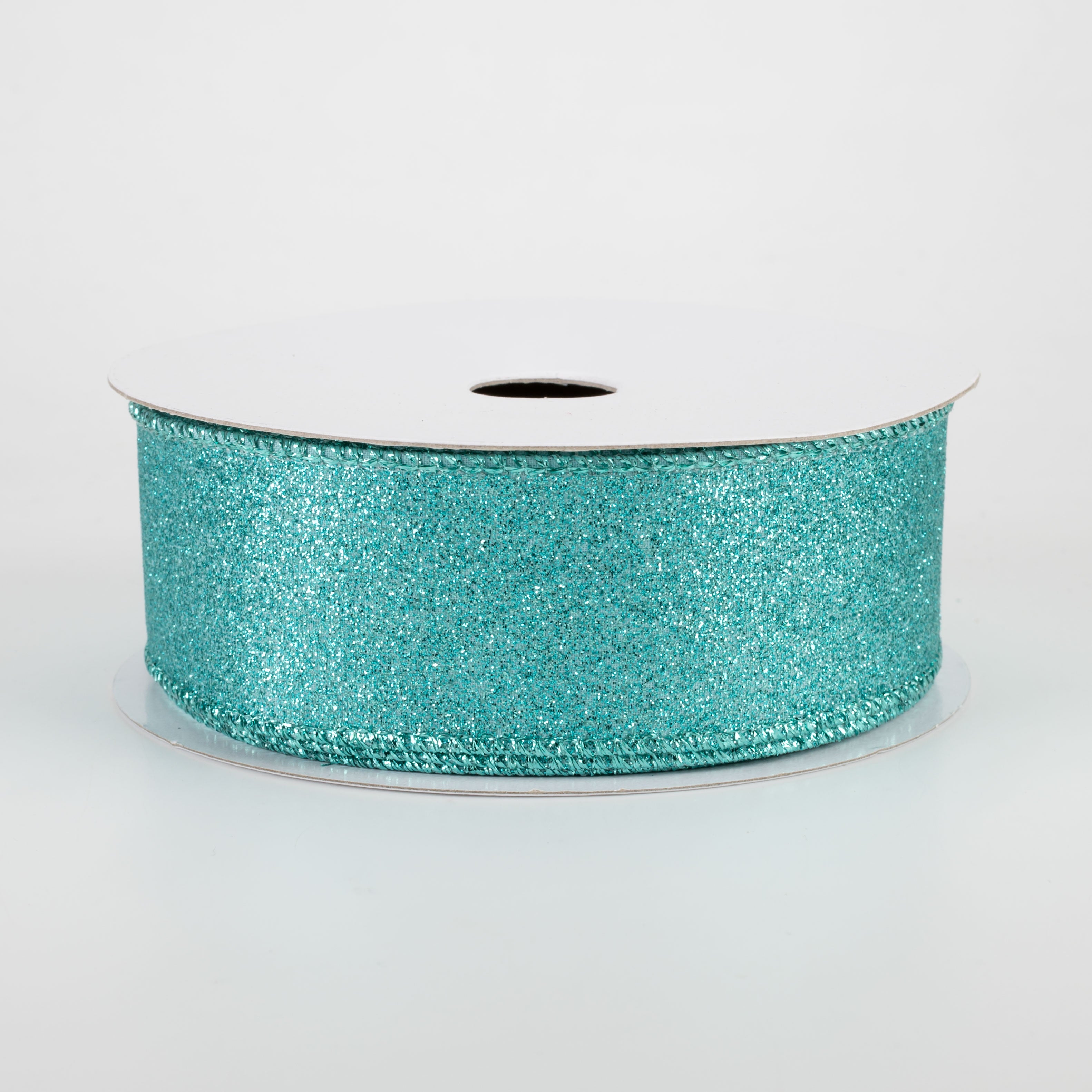 1.5" Shimmer Glitter Ribbon: Ice Blue (10 Yards)