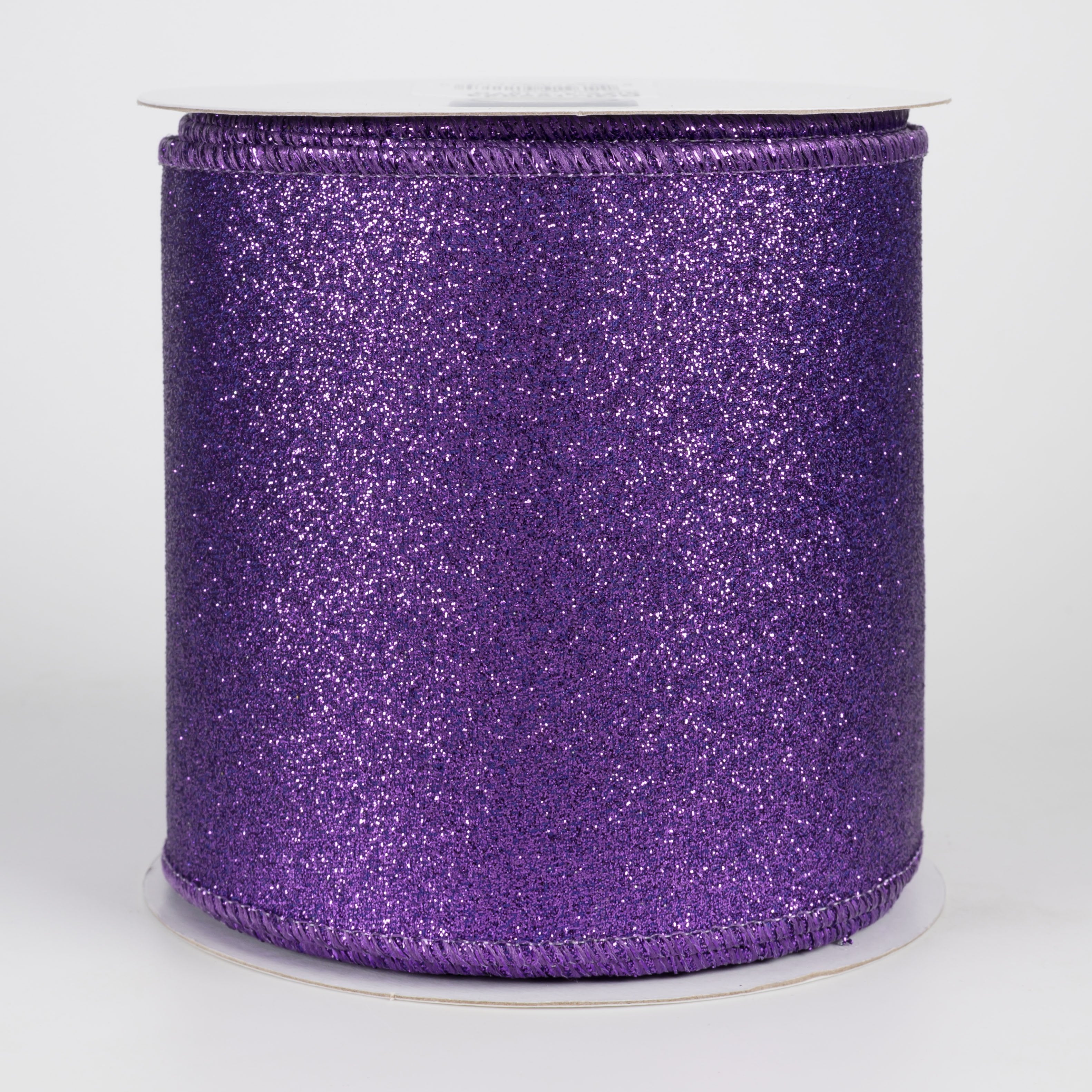 4" Shimmer Glitter Ribbon: Purple (10 Yards) Item Number: RGC159823