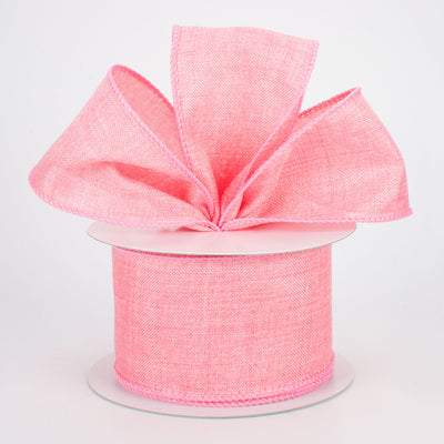 2.5" Shiny Canvas Ribbon: Pink (10 Yards) Lifestyle Photo