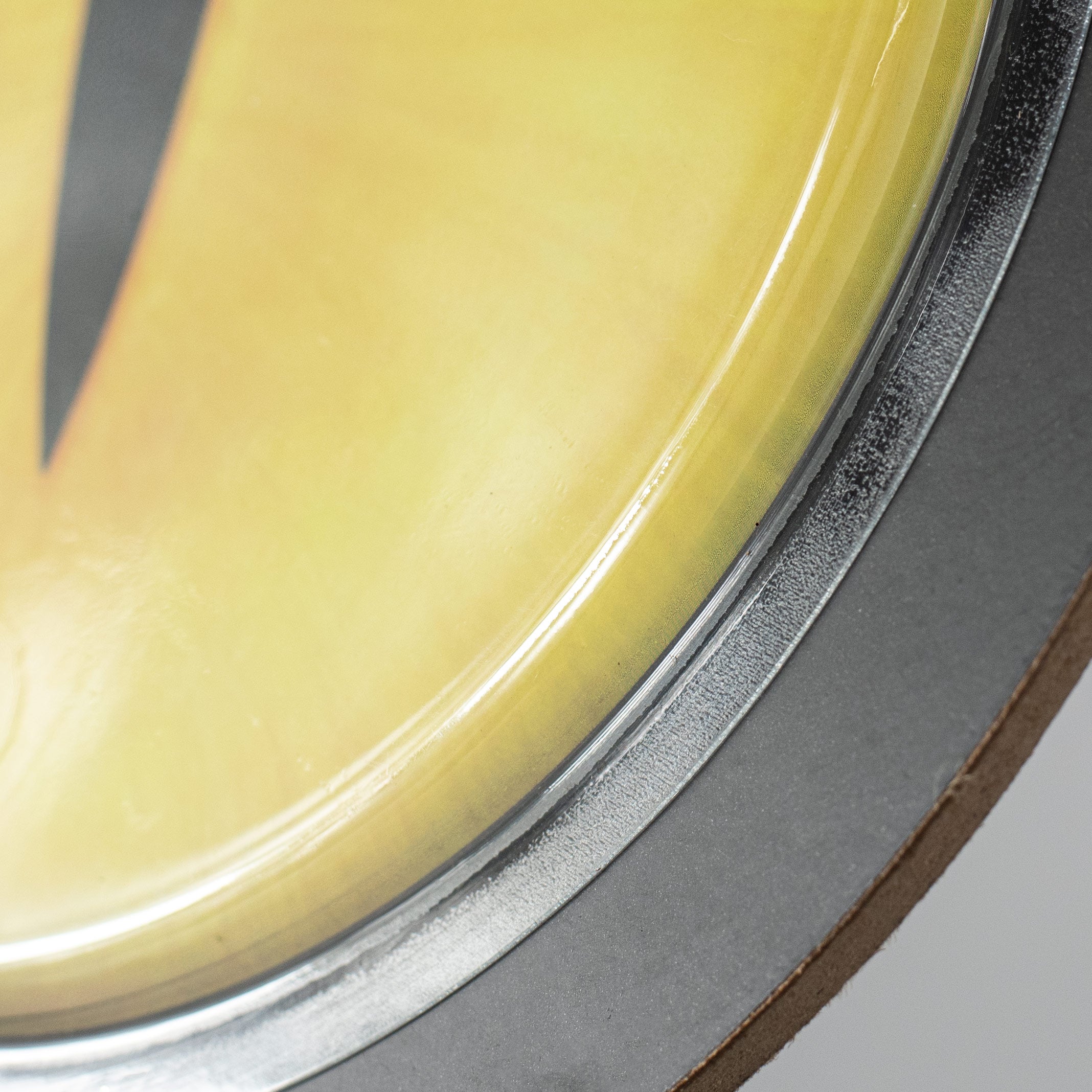 10" Shiny Cat Eye Dome Sign: Yellow & Black detail photo 3