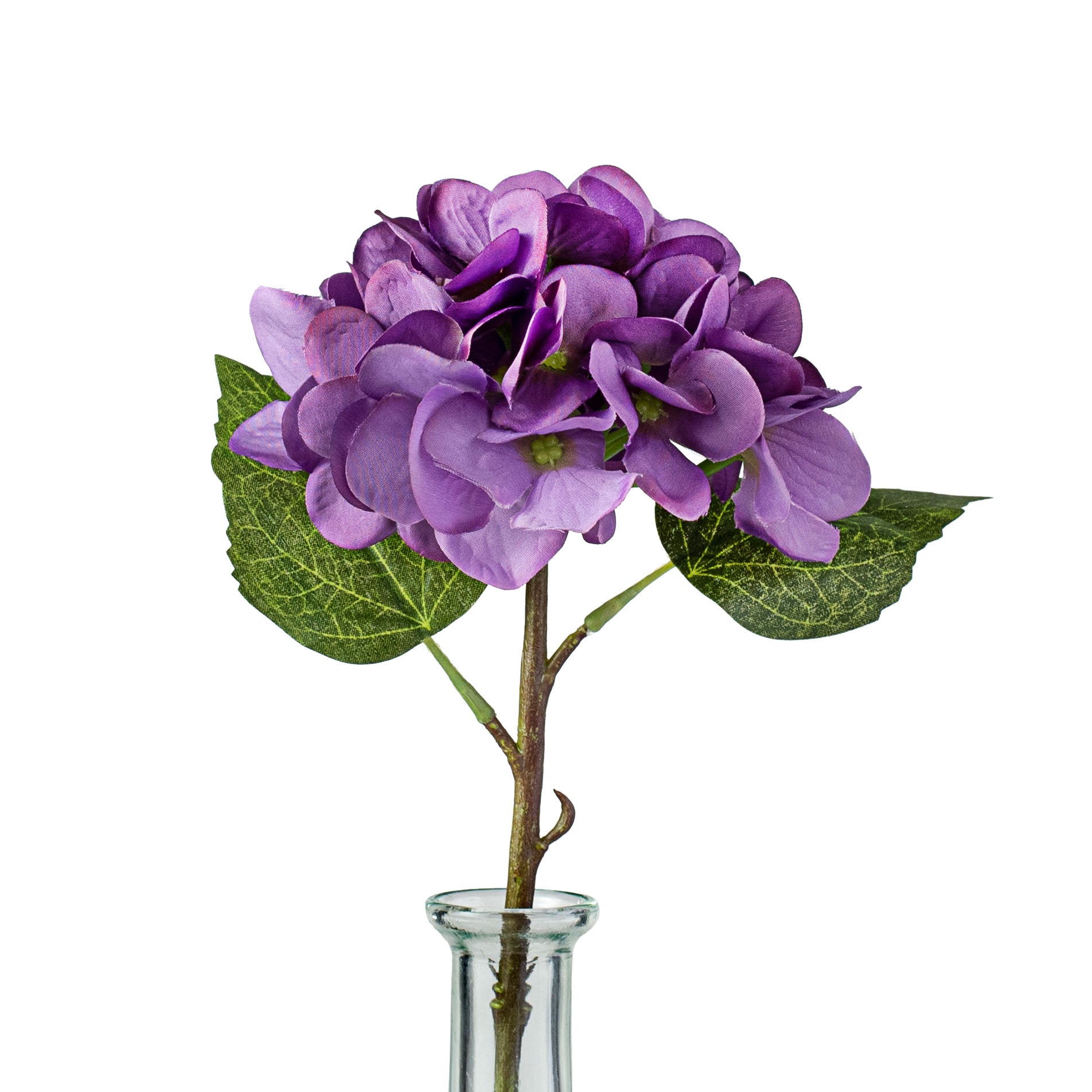 12" Silk Hydrangea Stem: Purple Item Number: 27121