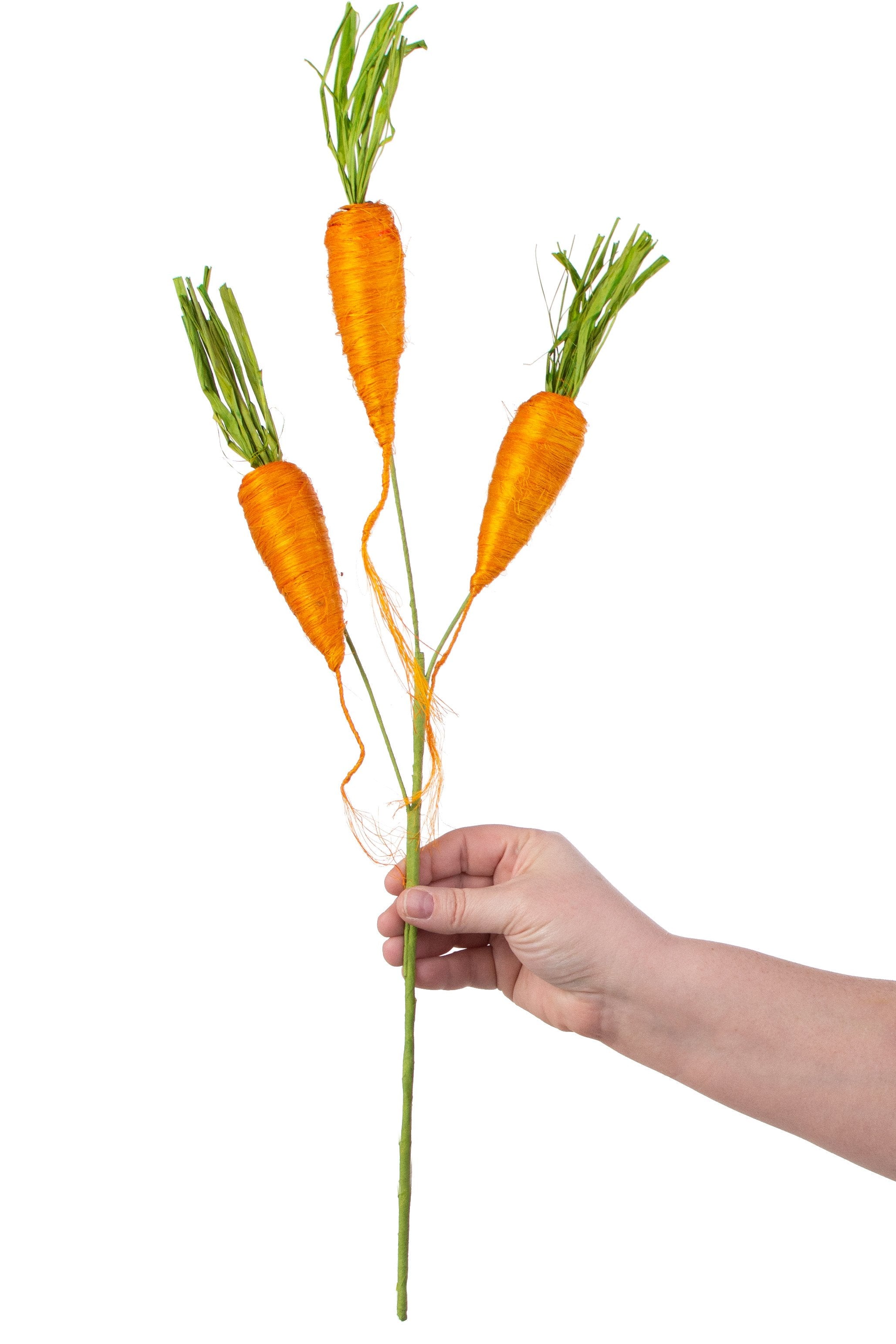 24" Sisal Carrot Pick: Orange detail photo 3