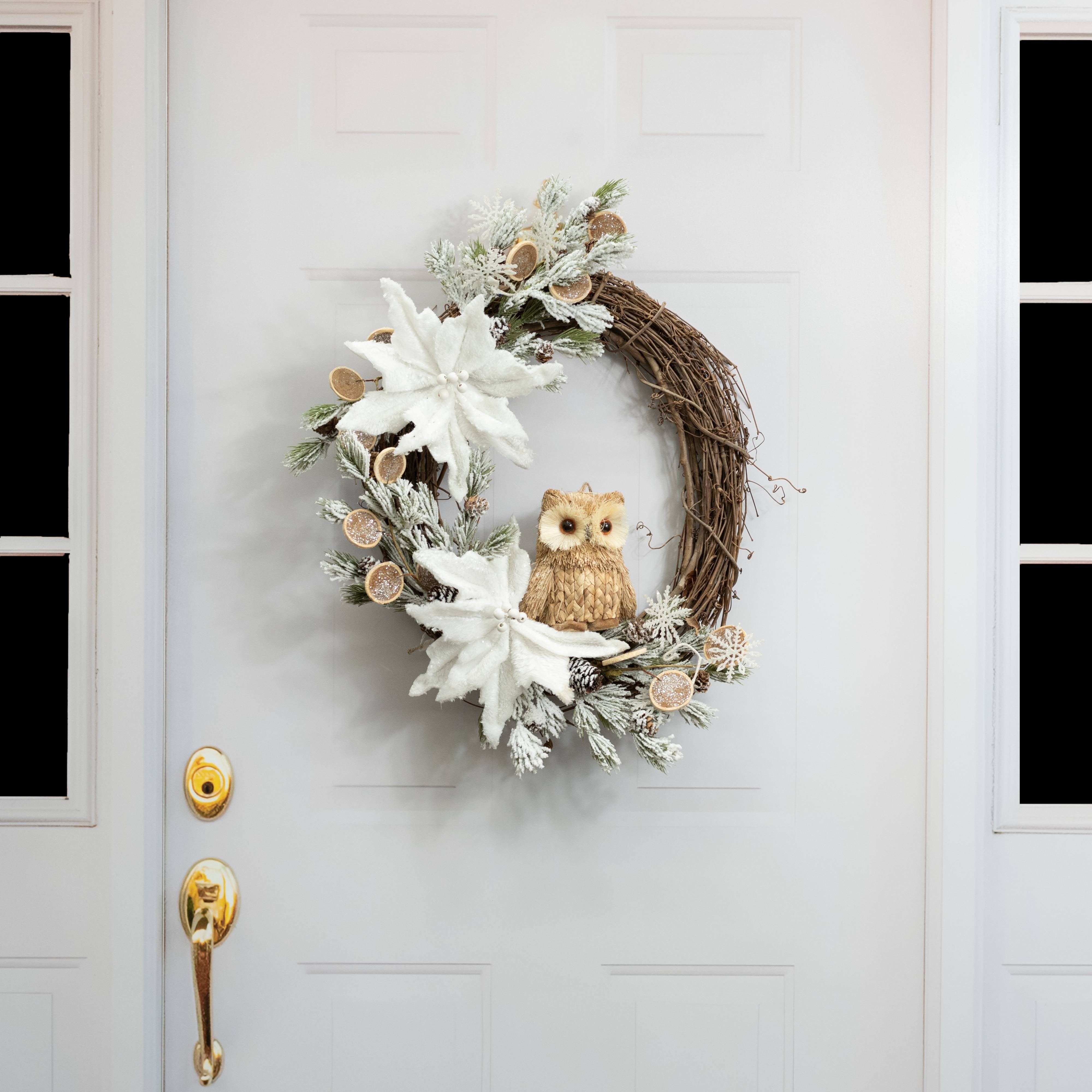 6" Sisal Owl Ornament detail photo 4