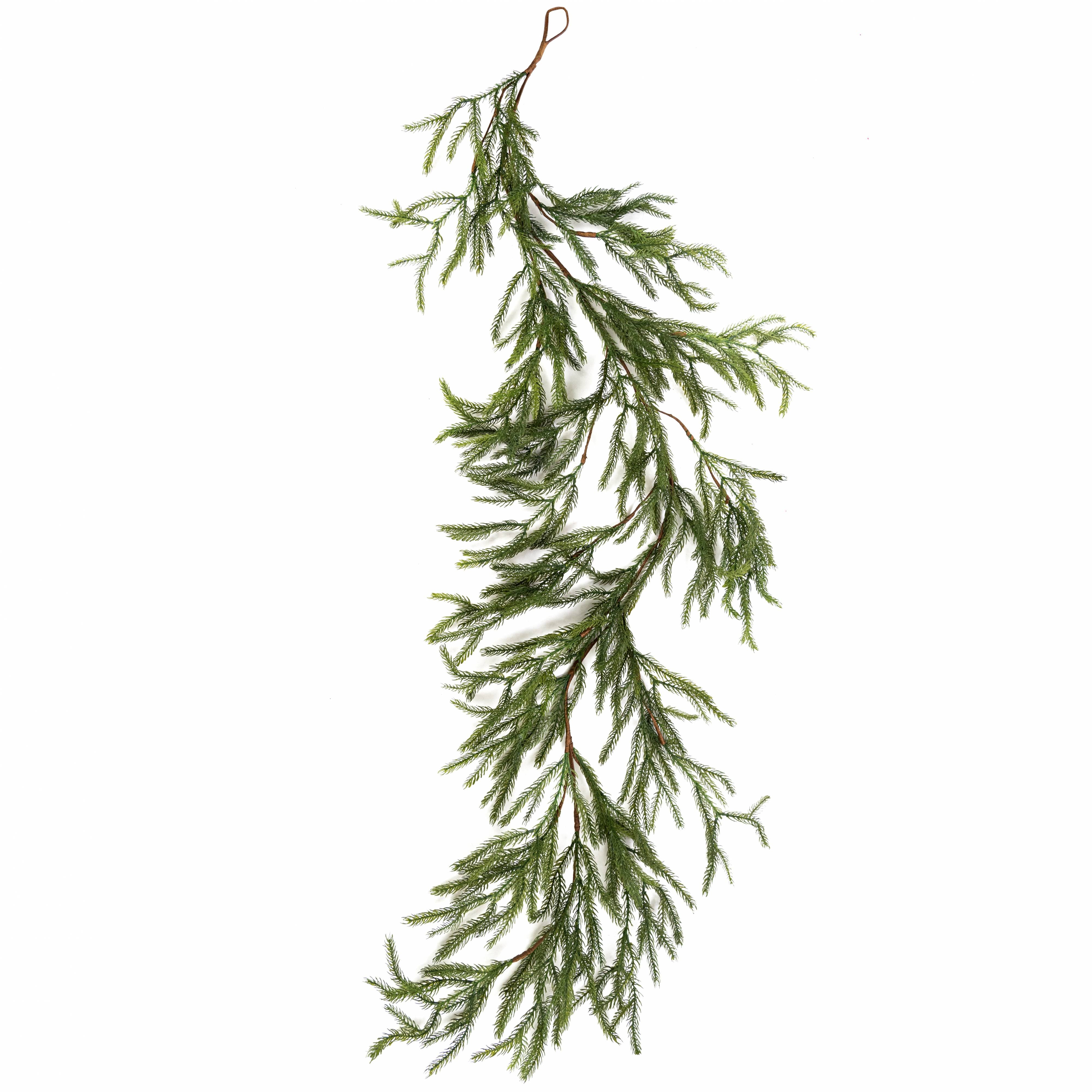6' Skinny Pine Garland (36 Tips) detail photo 3