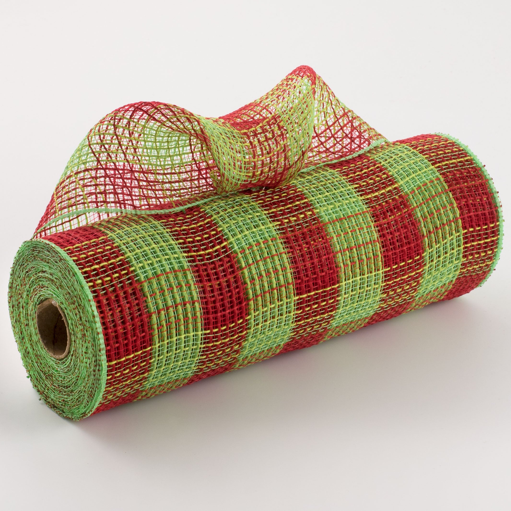 10" Small Check Fabric Mesh: Red & Fresh Green Item Number: RY832055