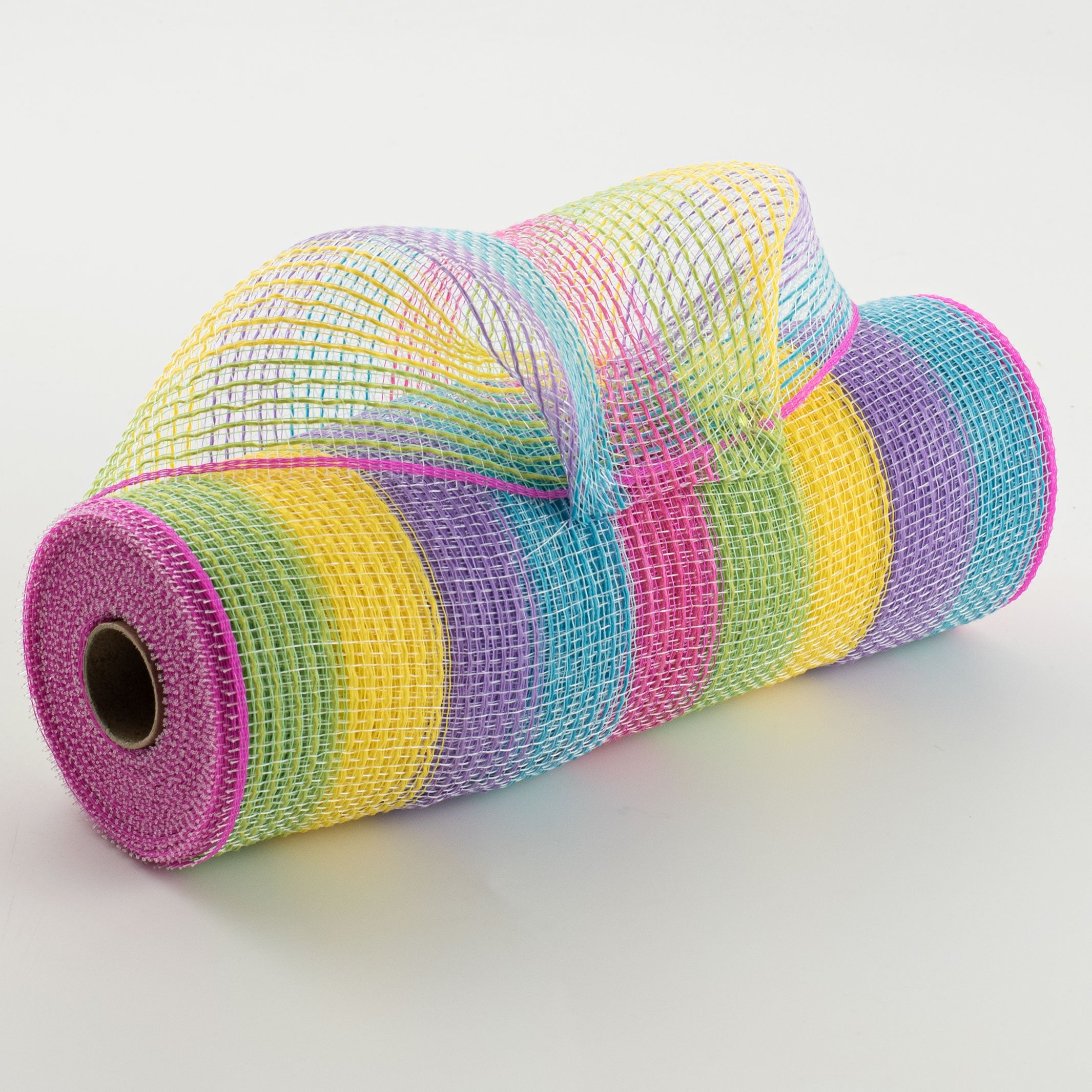 10" Small Stripe Fabric Mesh: Hot Pink, Green, Yellow, Lavender, Turquoise Item Number: RY8321D8