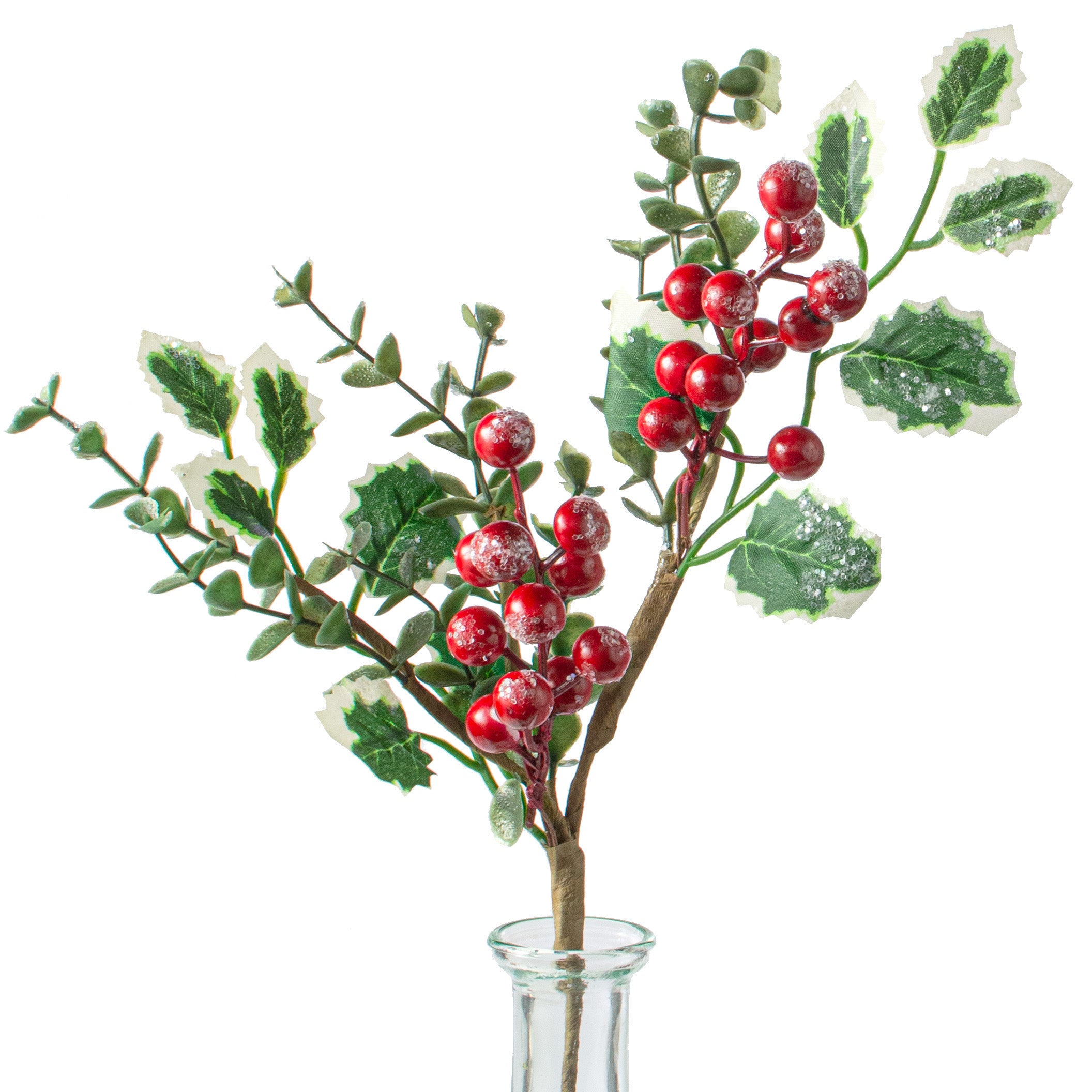 13" Snow Berry Holly Pick: Red & Green Item Number: XX8537