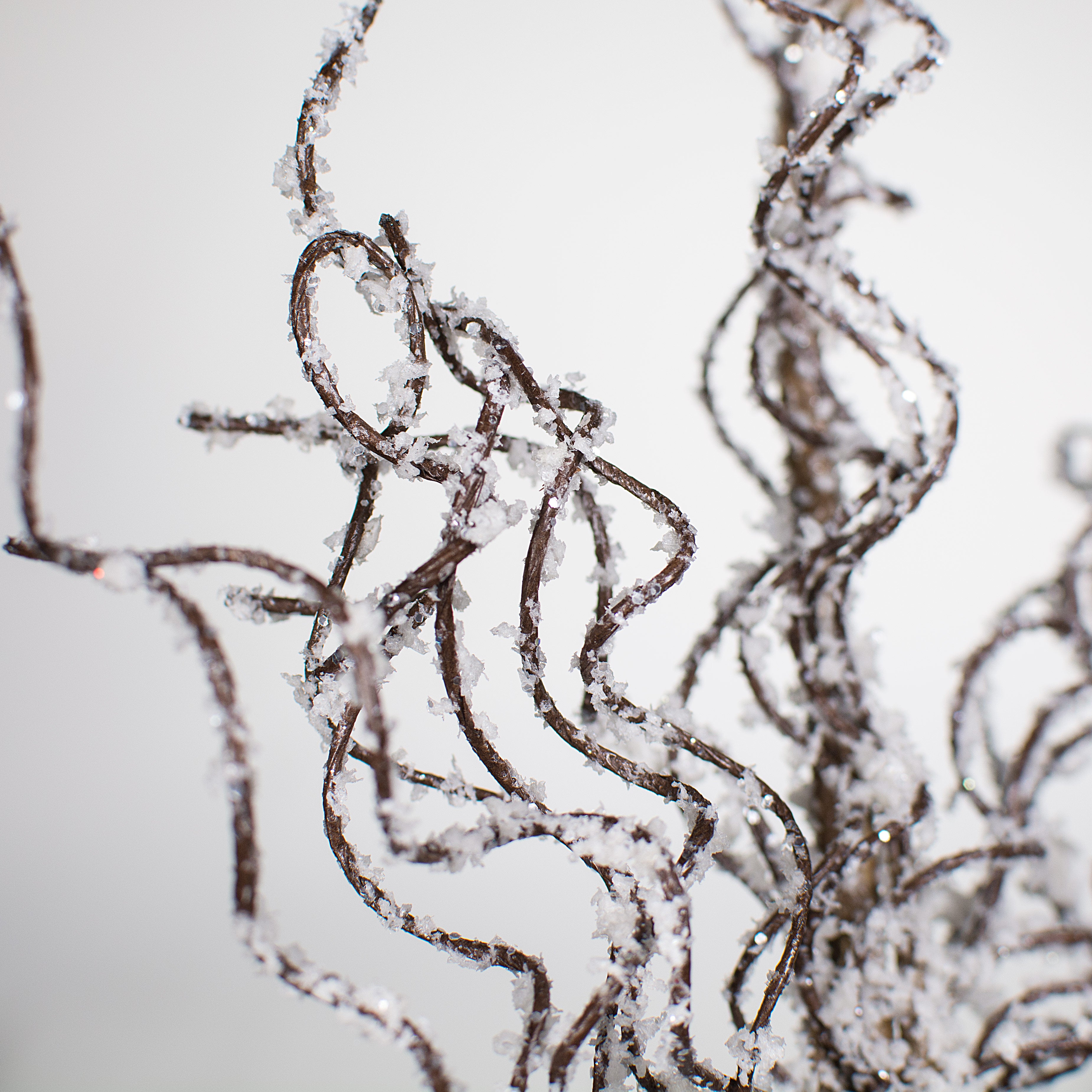 26" Snow Glitter Wild Twig Spray detail photo 3