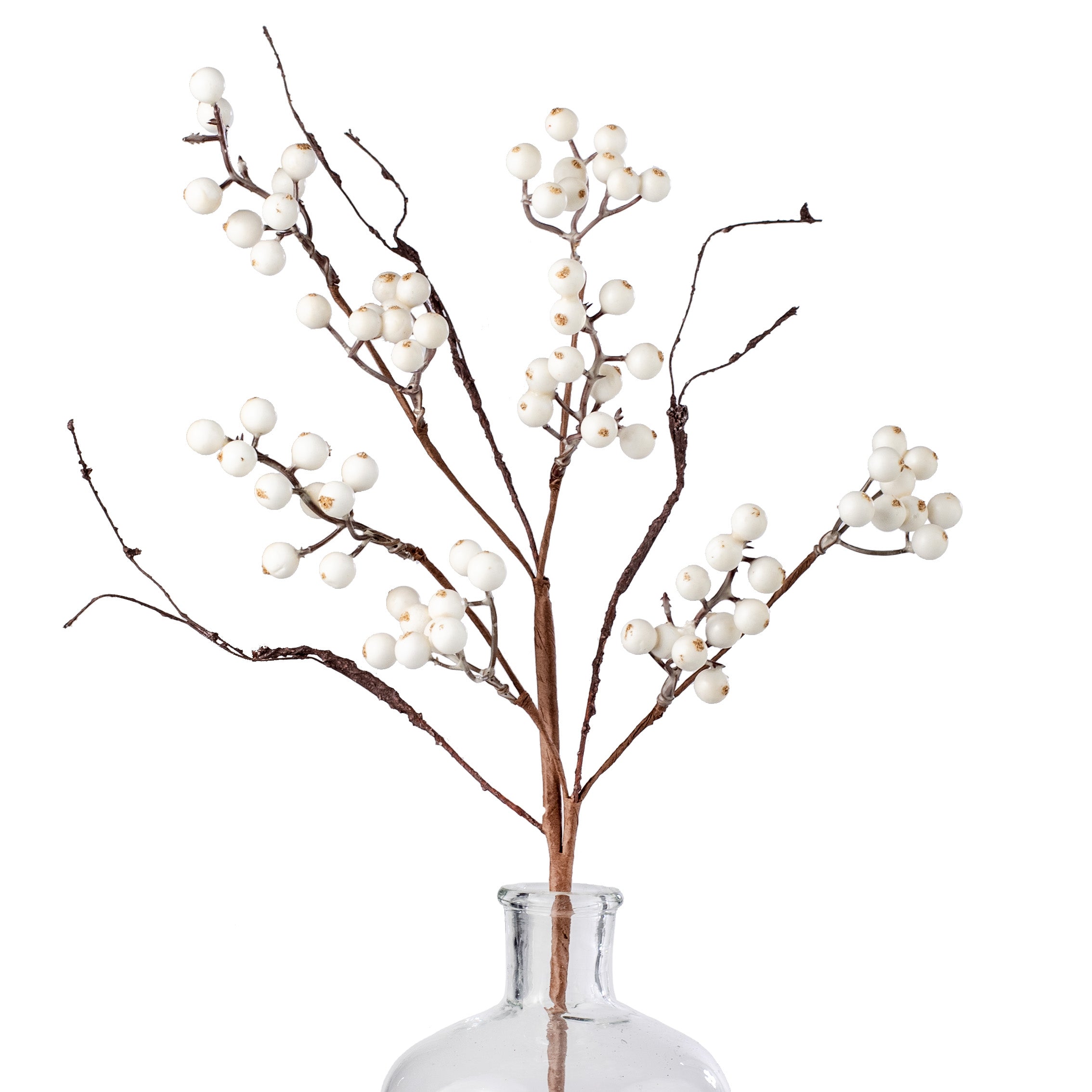 19" Snowberries Wispy Twig Spray: White Item Number: 30825
