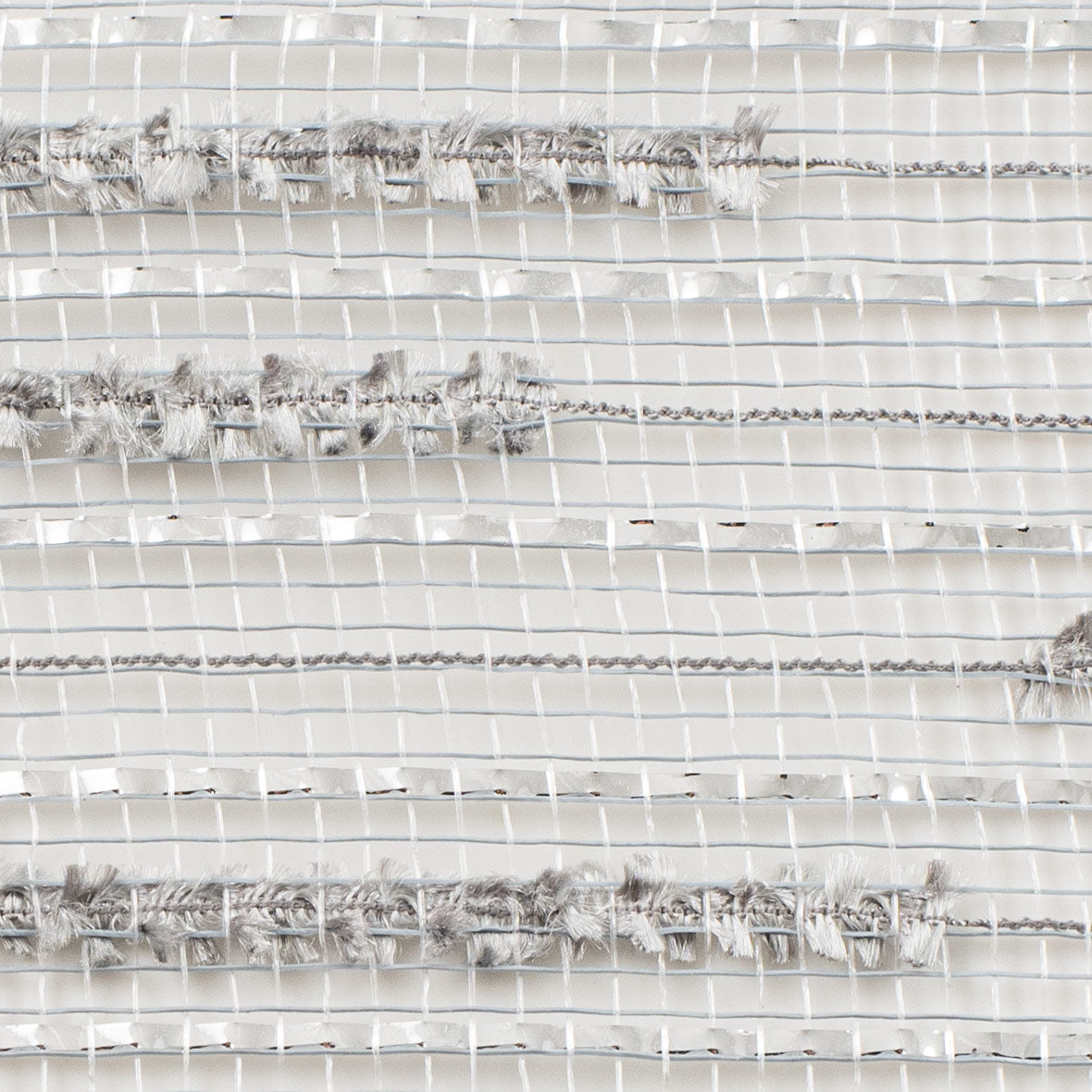 10" Double Snowdrift Deco Mesh: Silver detail photo 3