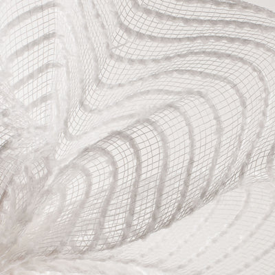 10" Snowdrift Deco Mesh: White Lifestyle Photo