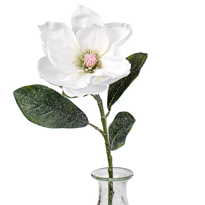 29" Snowy Magnolia Flower Stem Item Number: 83335WT