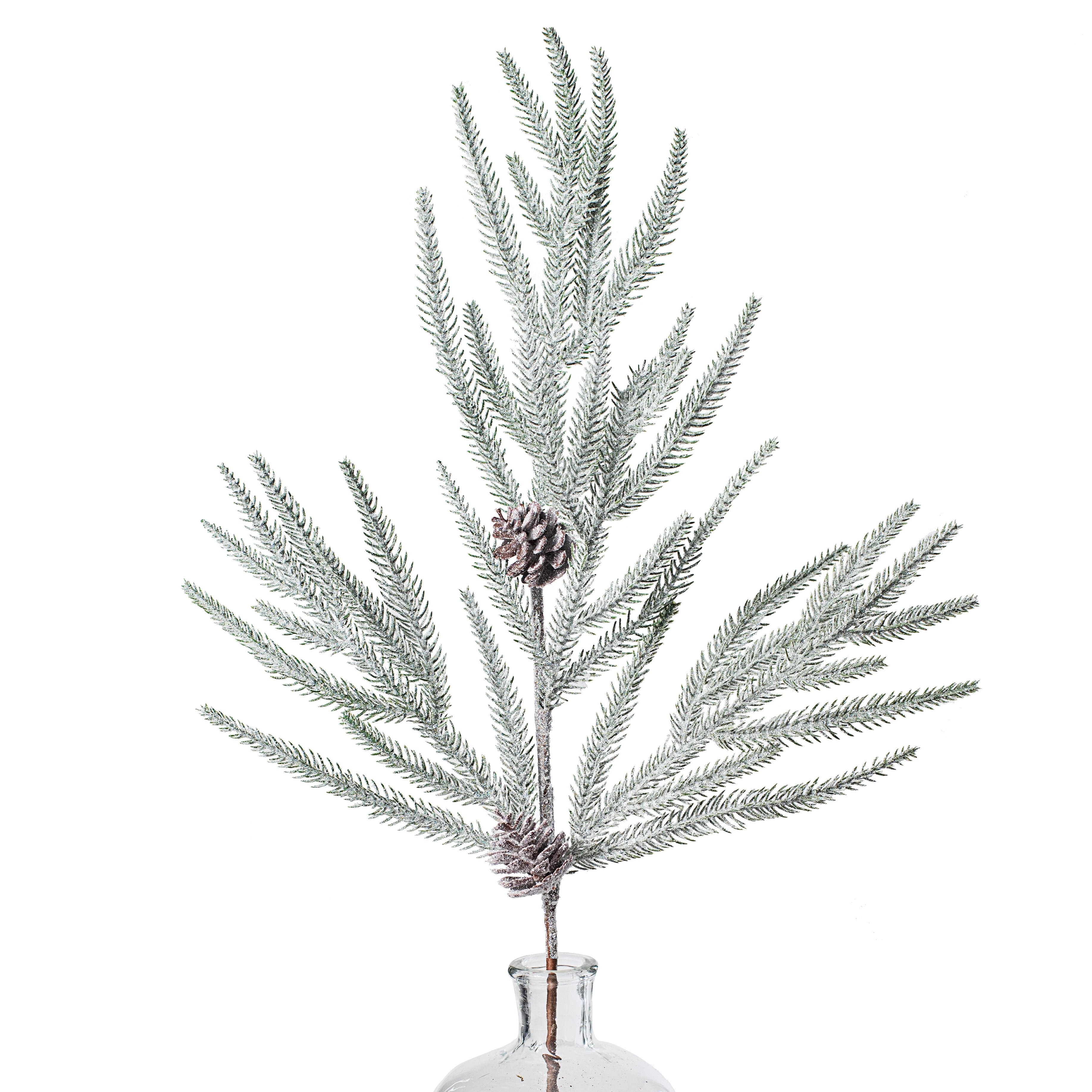 30" Snowy Pine Spray Item Number: 85872SNOW