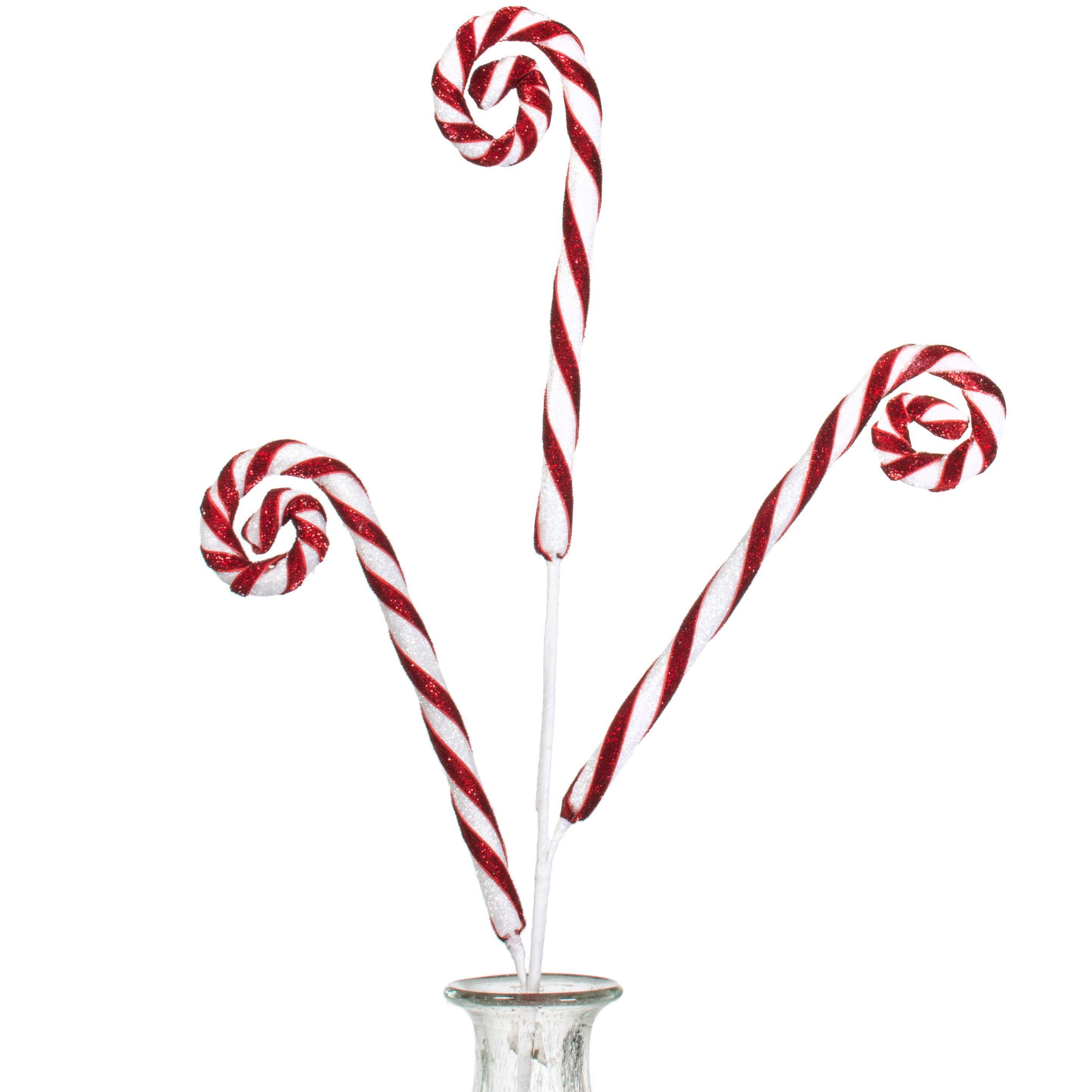 29" Spiral Candy Cane Spray Item Number: XP369024