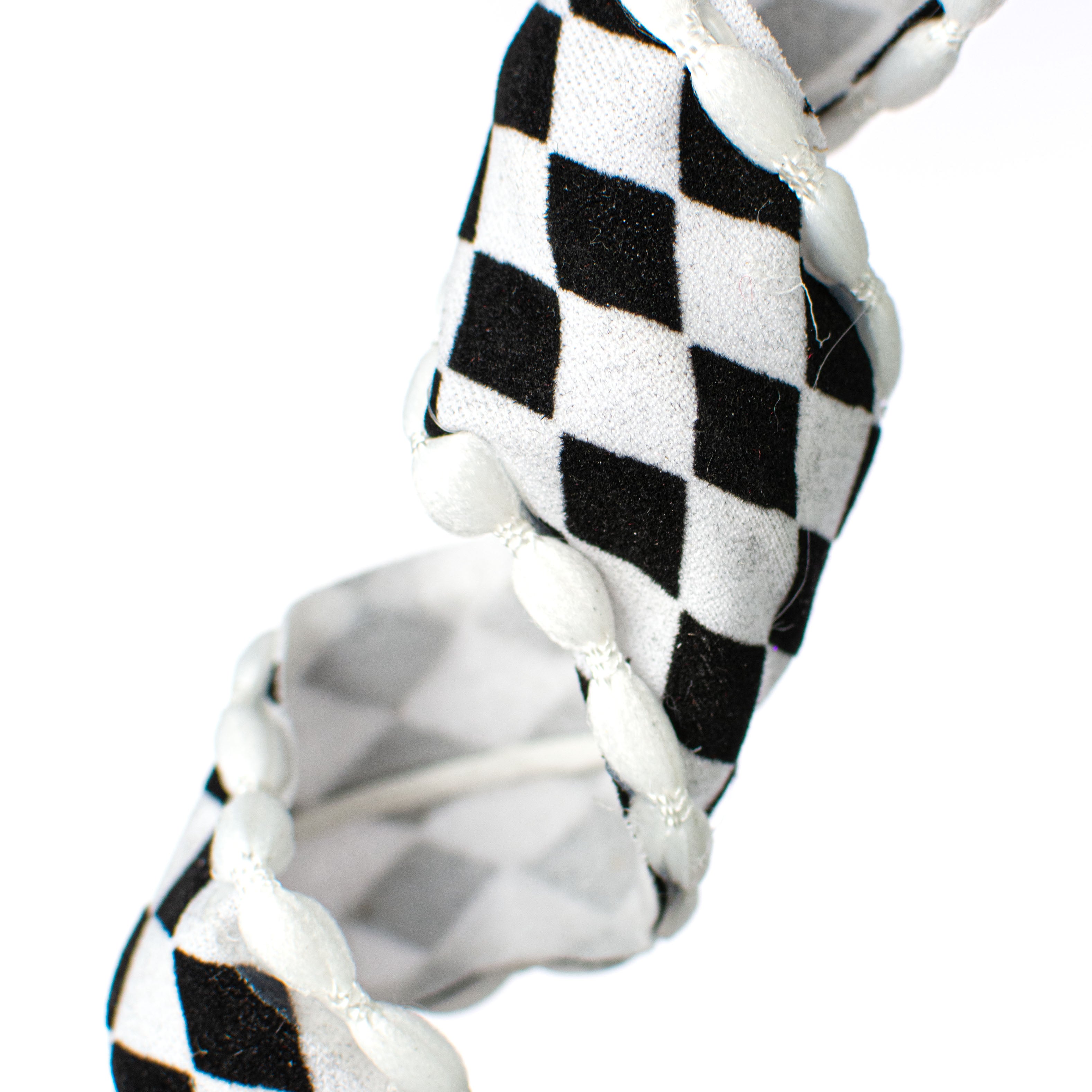 30" Spiral Fabric Spray: Black & White Harlequin Lifestyle Photo