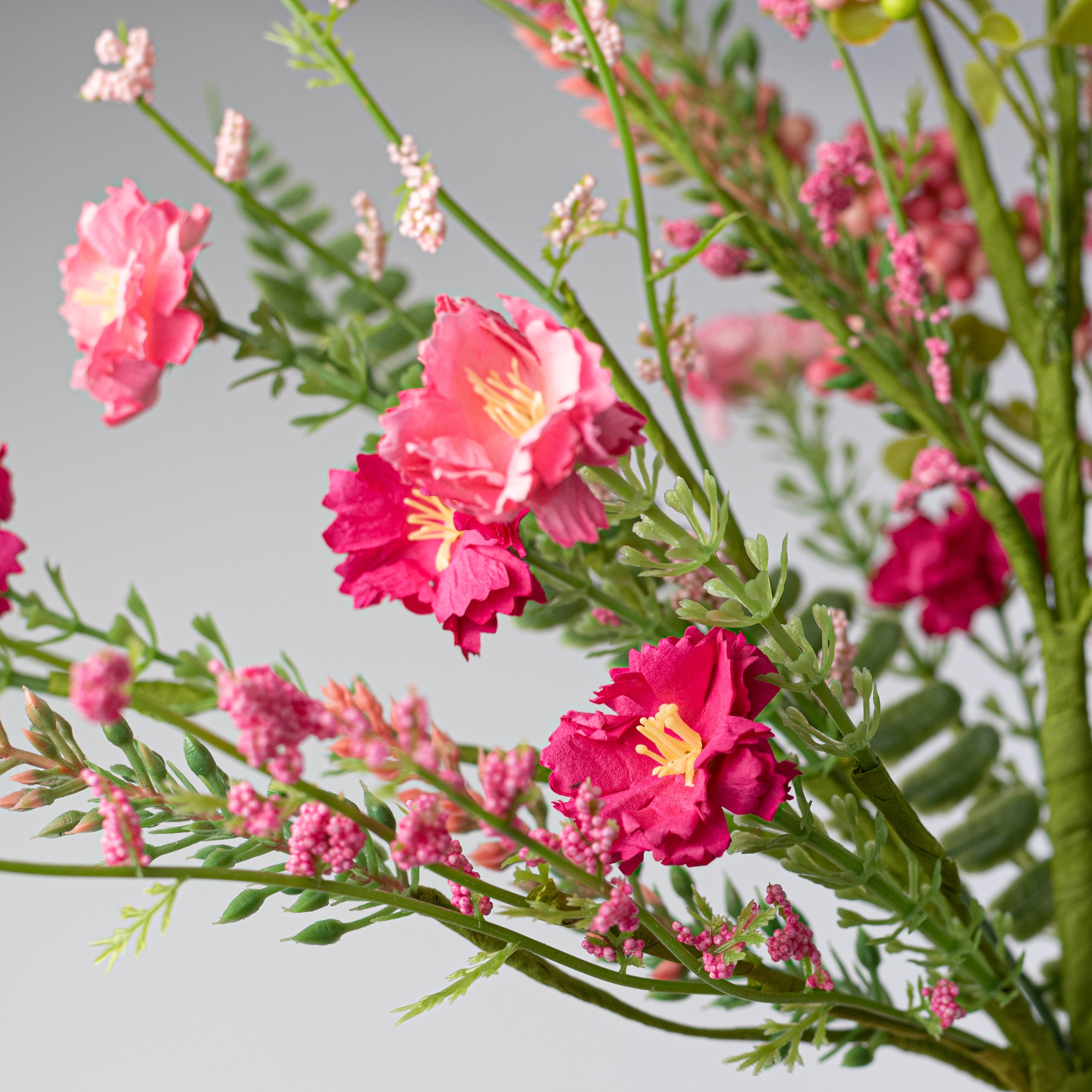 20" Spring Mini Flower Spray: Pink & Fuchsia Lifestyle Photo