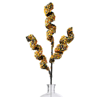 28" Sprinkle Curly Spray: Candy Corn Item Number: 56984ORWTYW