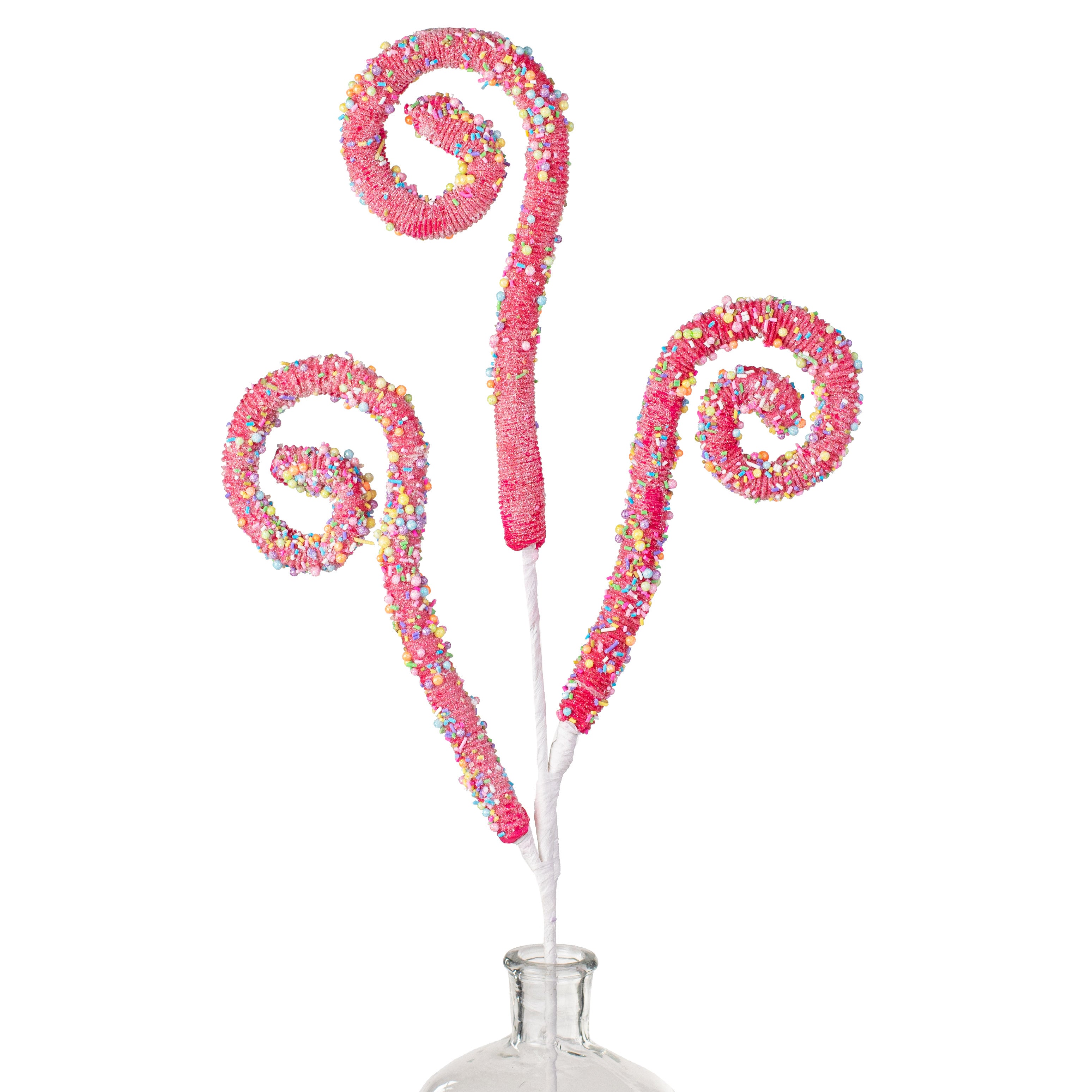 31" Sprinkle Curly Spray: Fuchsia Pink Item Number: 85326BT