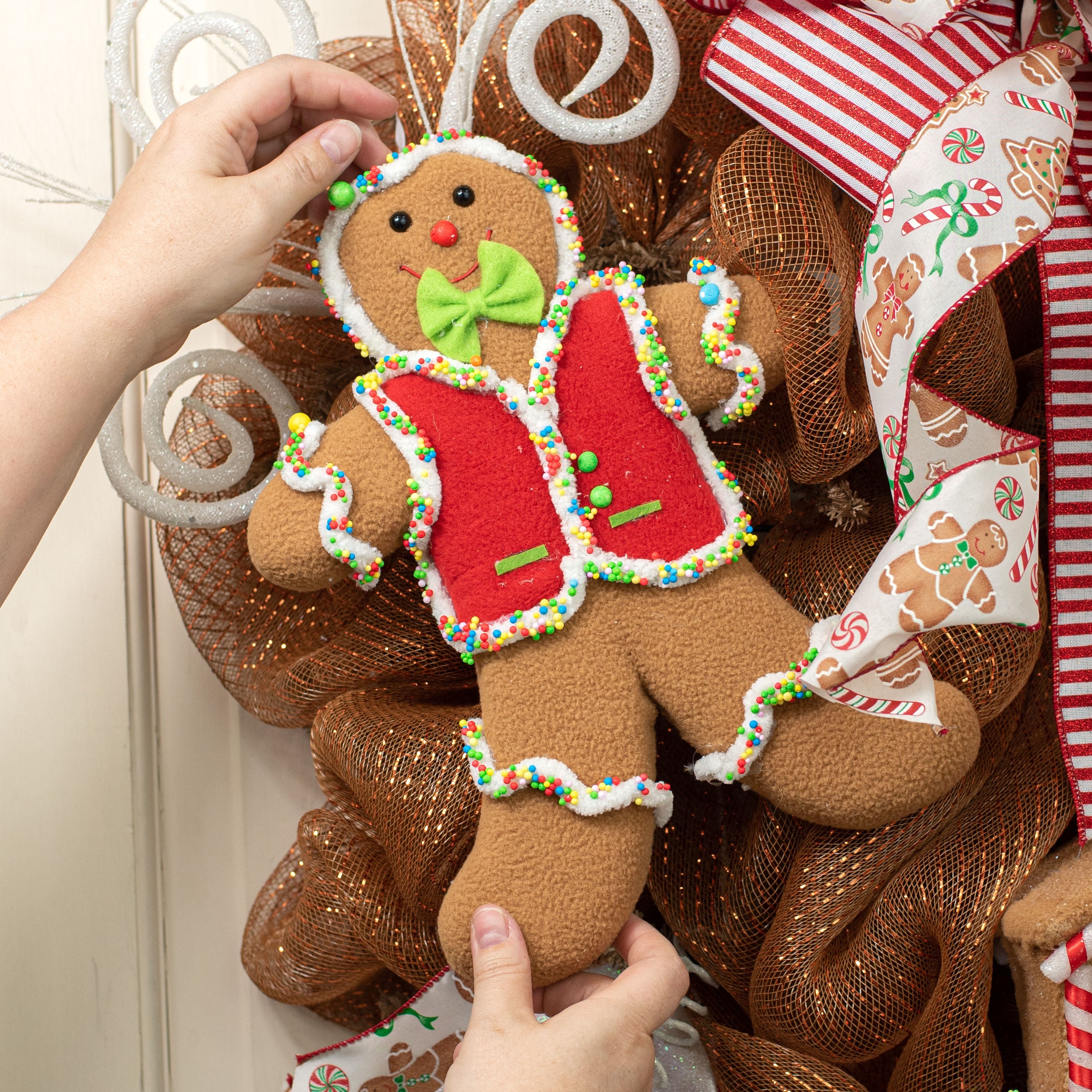 12" Sprinkle Gingerbread Ornament Lifestyle Photo