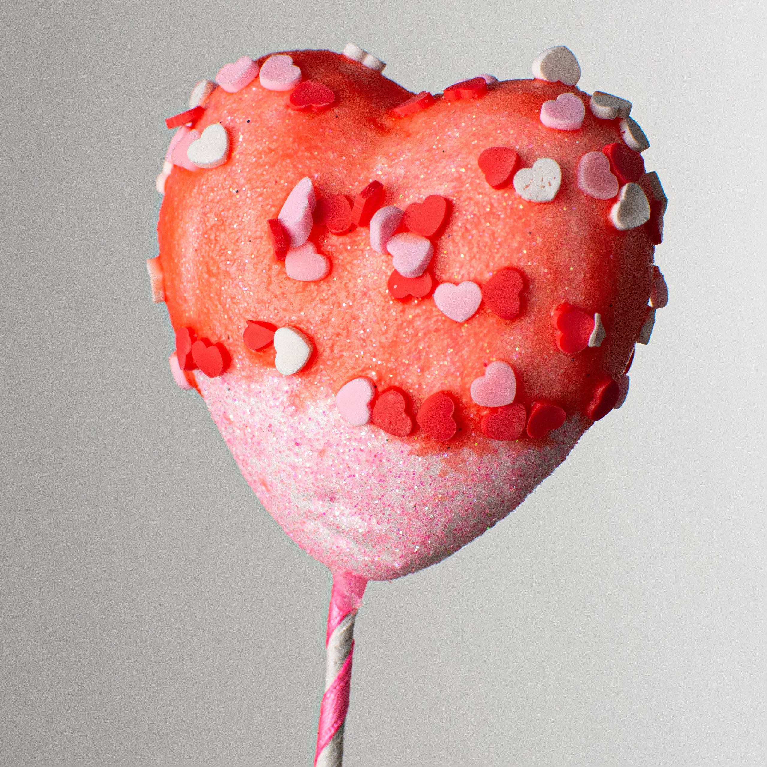 20" Sprinkle Heart Marshmallow Spray: Pink detail photo 3